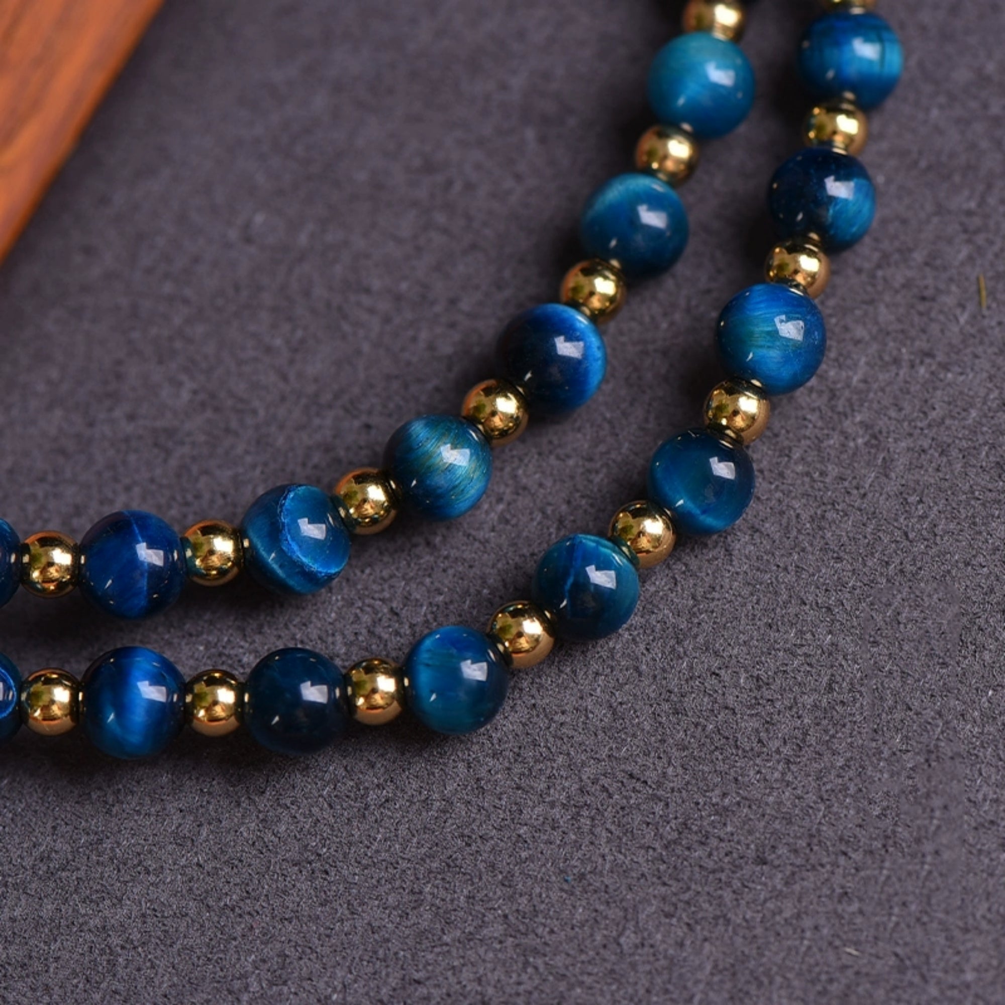 Natural Blue Crystal Handcrafted Thangka Pendant Replacement Chain