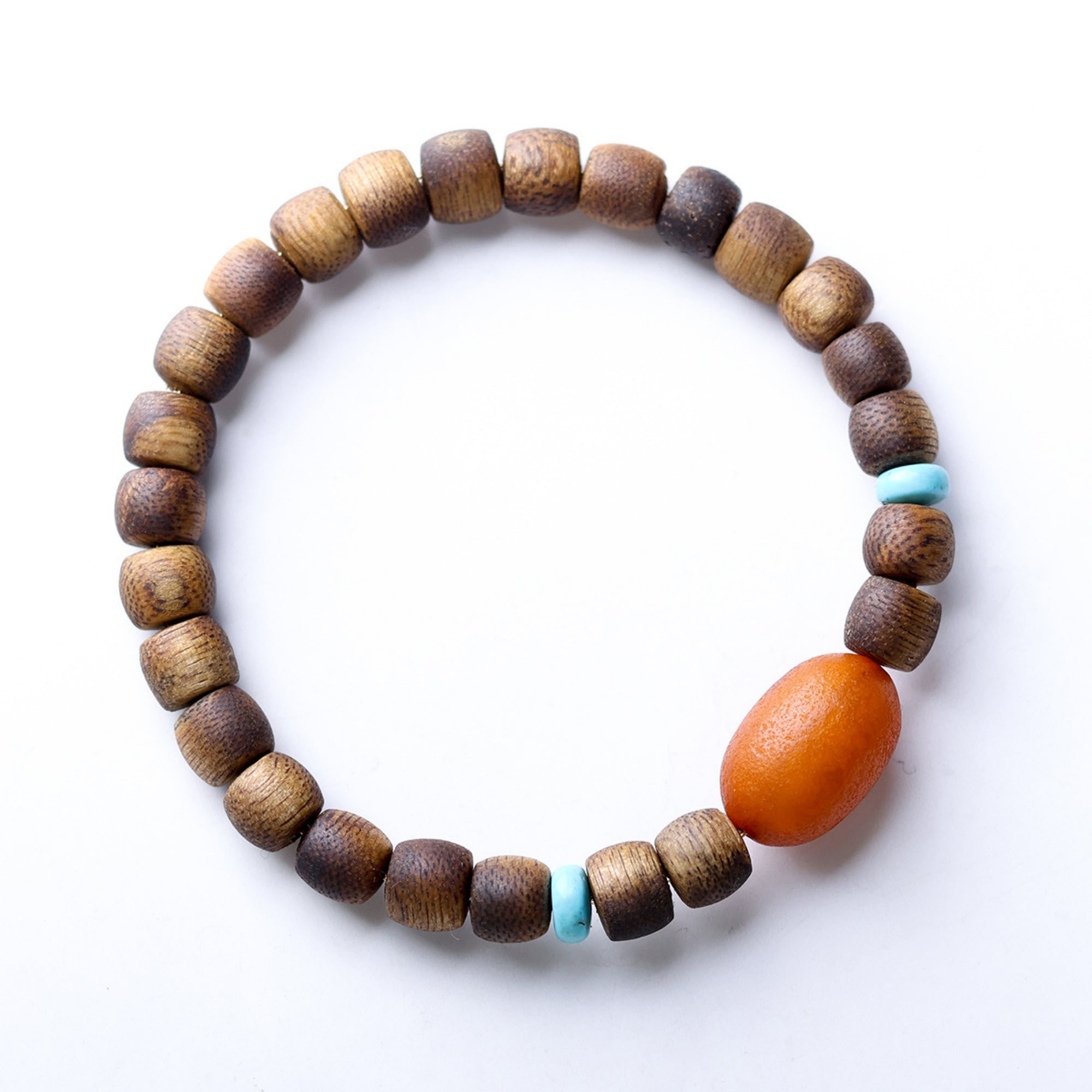 Tibetan Agarwood Prayer Bead Bracelet