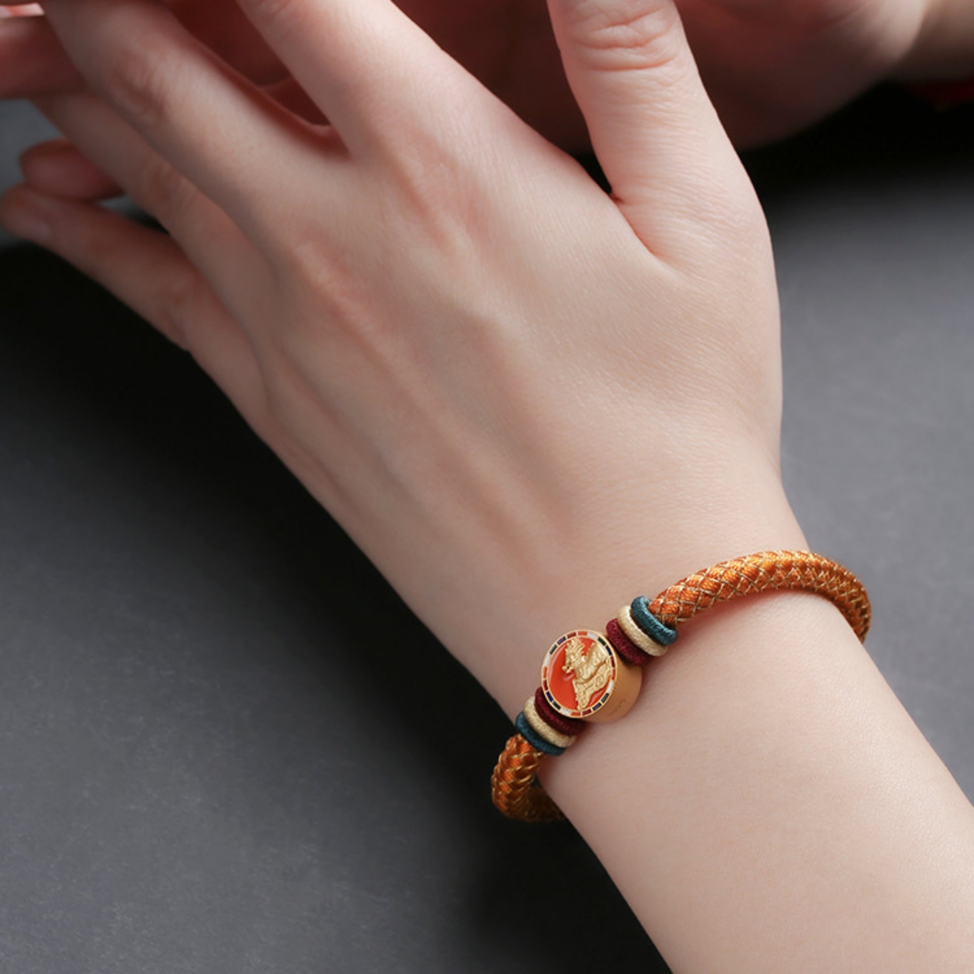 Celestial Guardians Five Elements Cotton Cord Bracelet