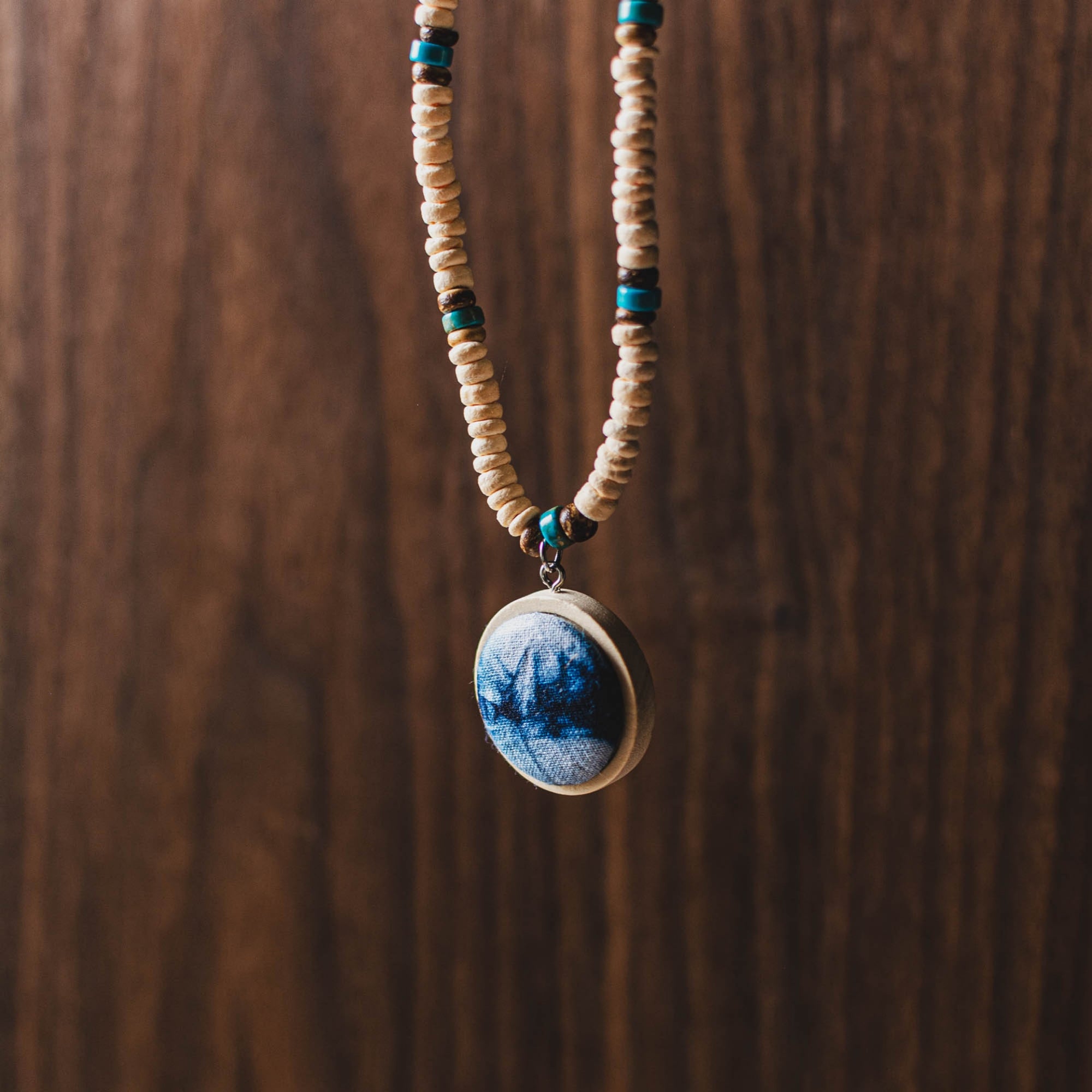 QiLing Aura Miao Handmade Tie-Dye Necklace