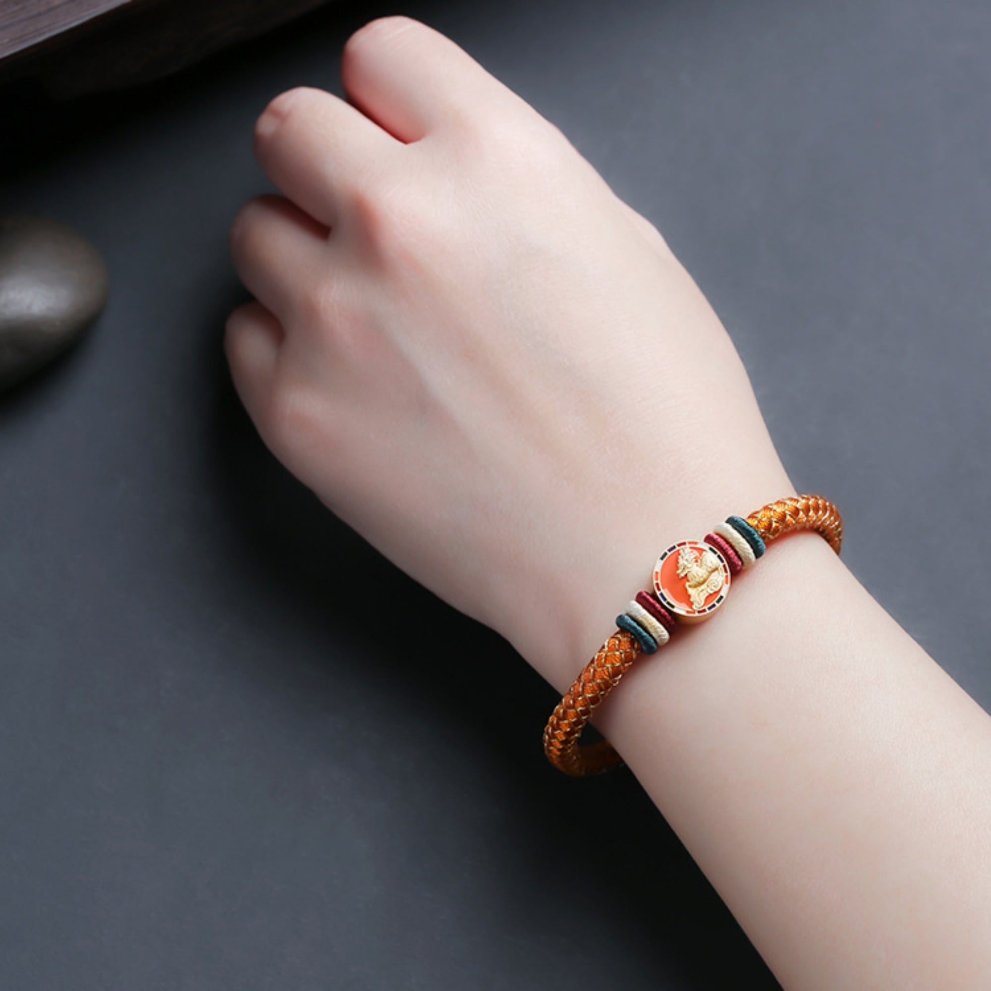 Celestial Guardians Five Elements Cotton Cord Bracelet