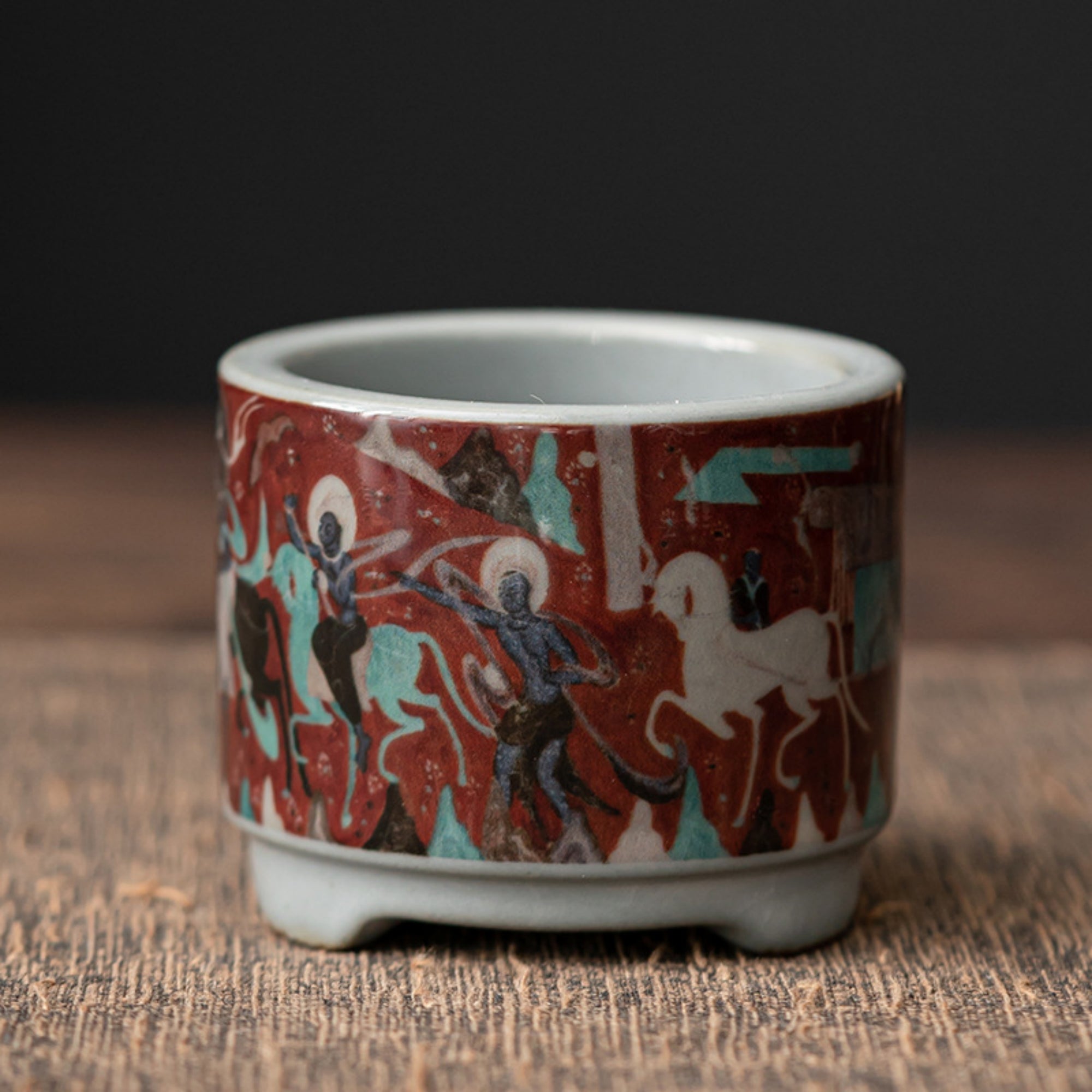 QiLing Aura Enamel Ceramic Zen Incense Burner