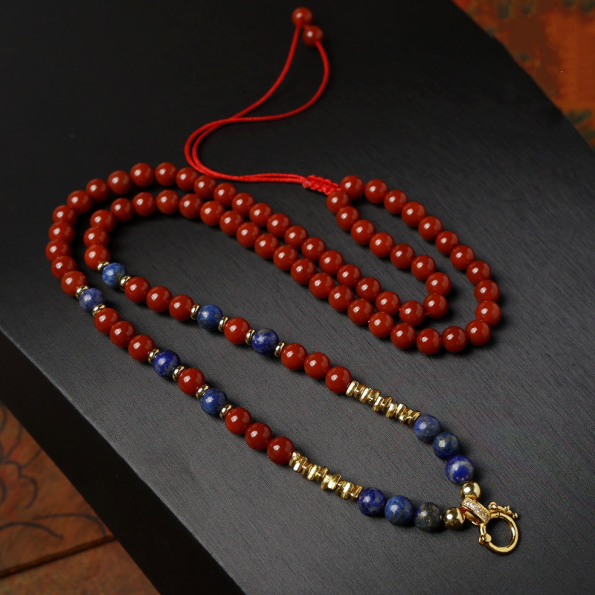 Carnelian & Lapis Lazuli Thangka Pendant Replacement Chain
