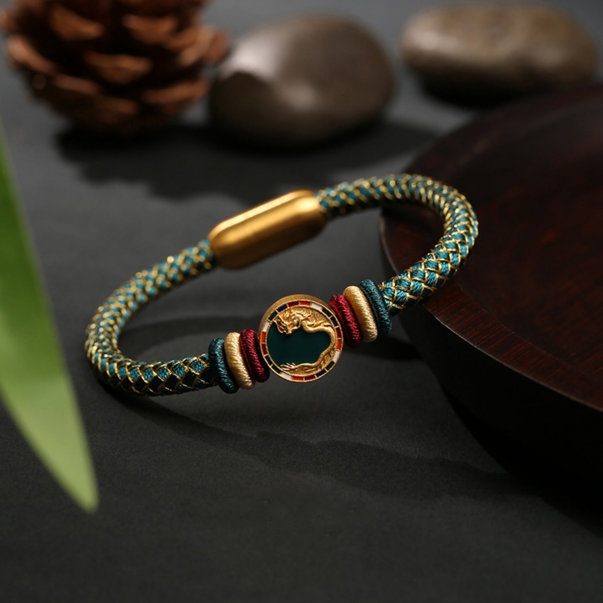 Celestial Guardians Five Elements Cotton Cord Bracelet