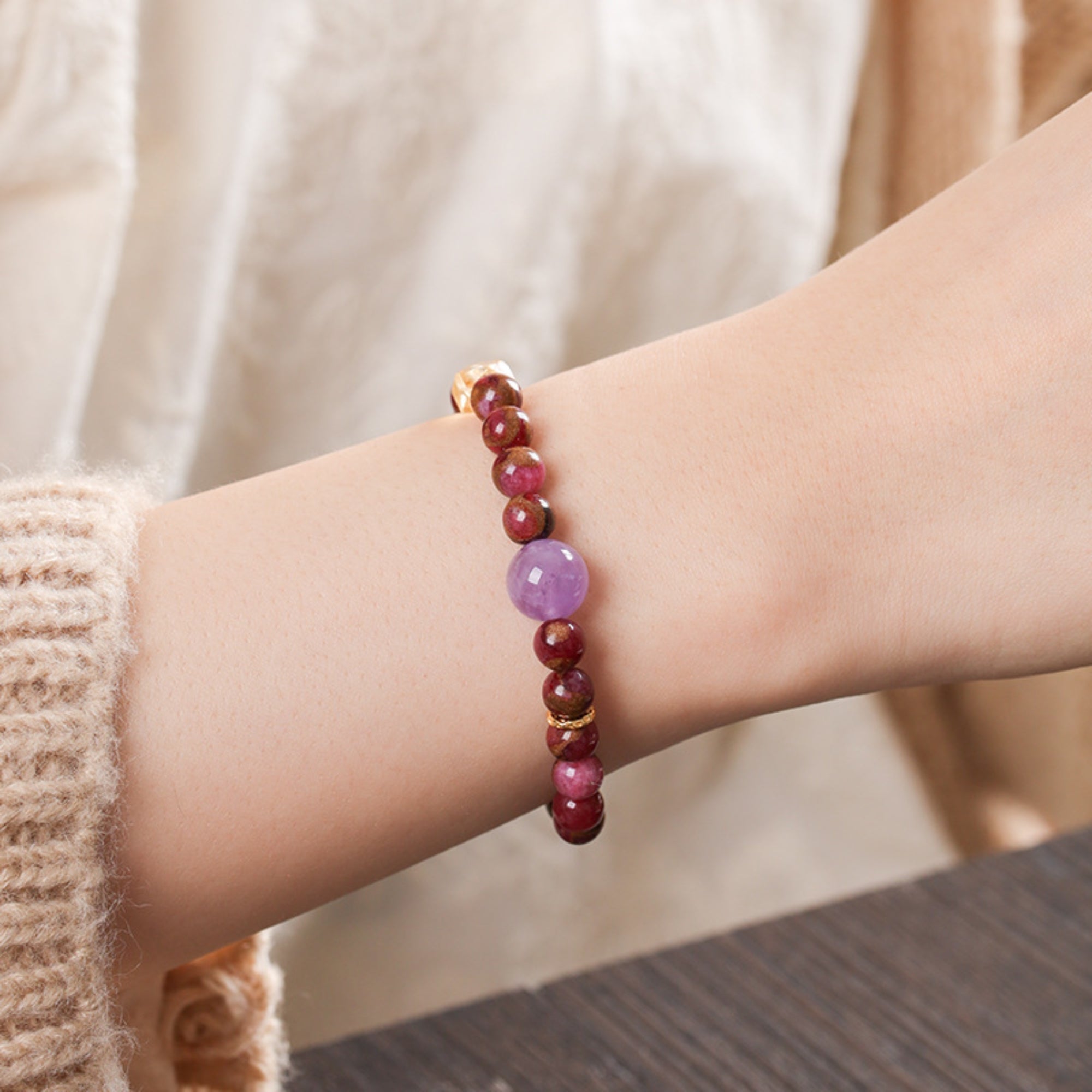 Ceramic & Crystal Harmony Bracelet