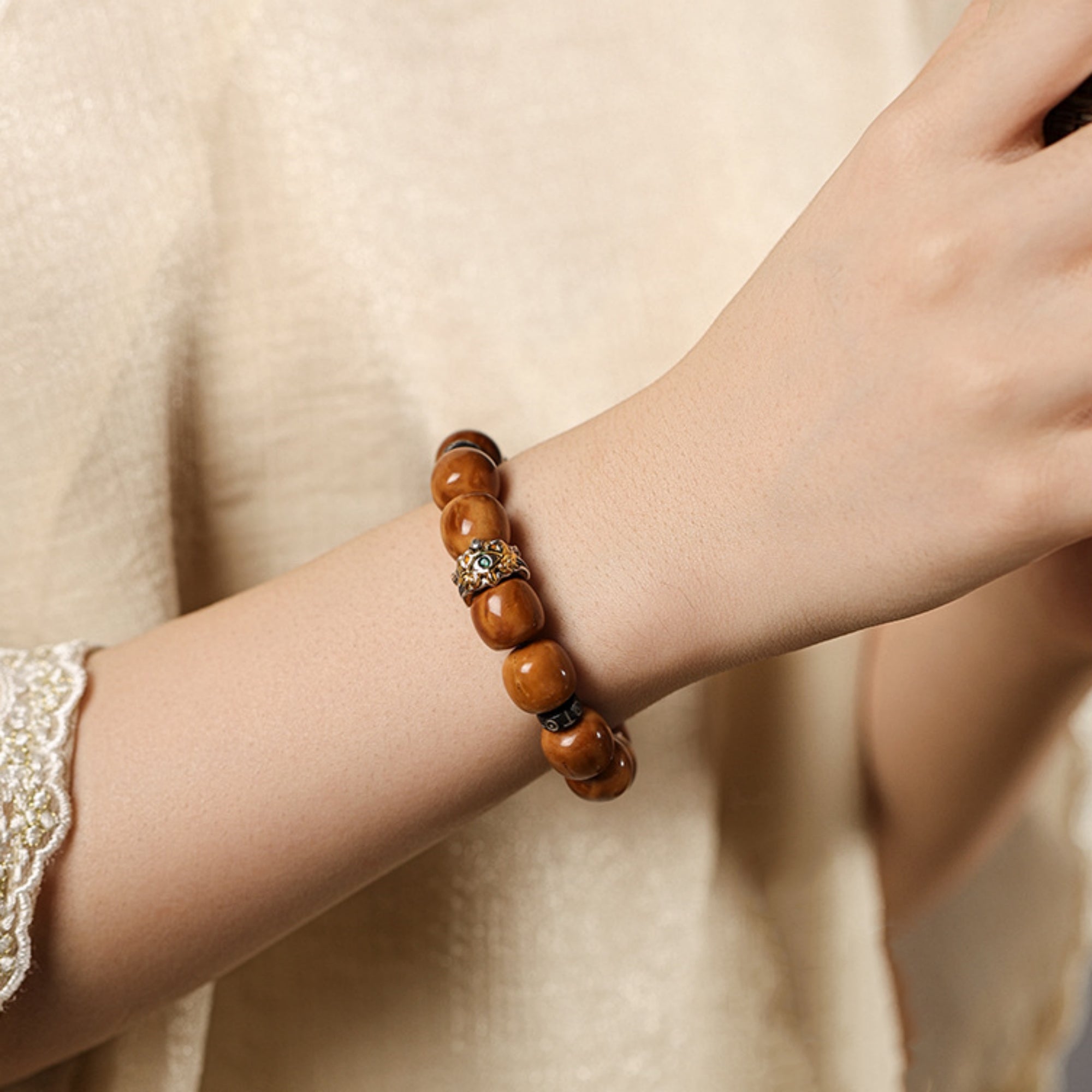 Enlightenment Eye Bodhi Mala Bracelet