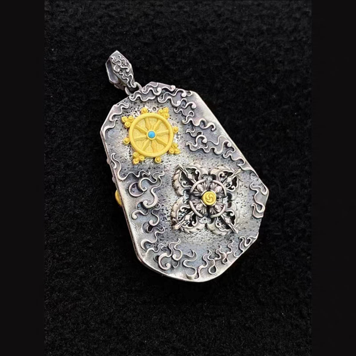 Handcrafted Tibetan Zaki Lhamo Pendant Necklace
