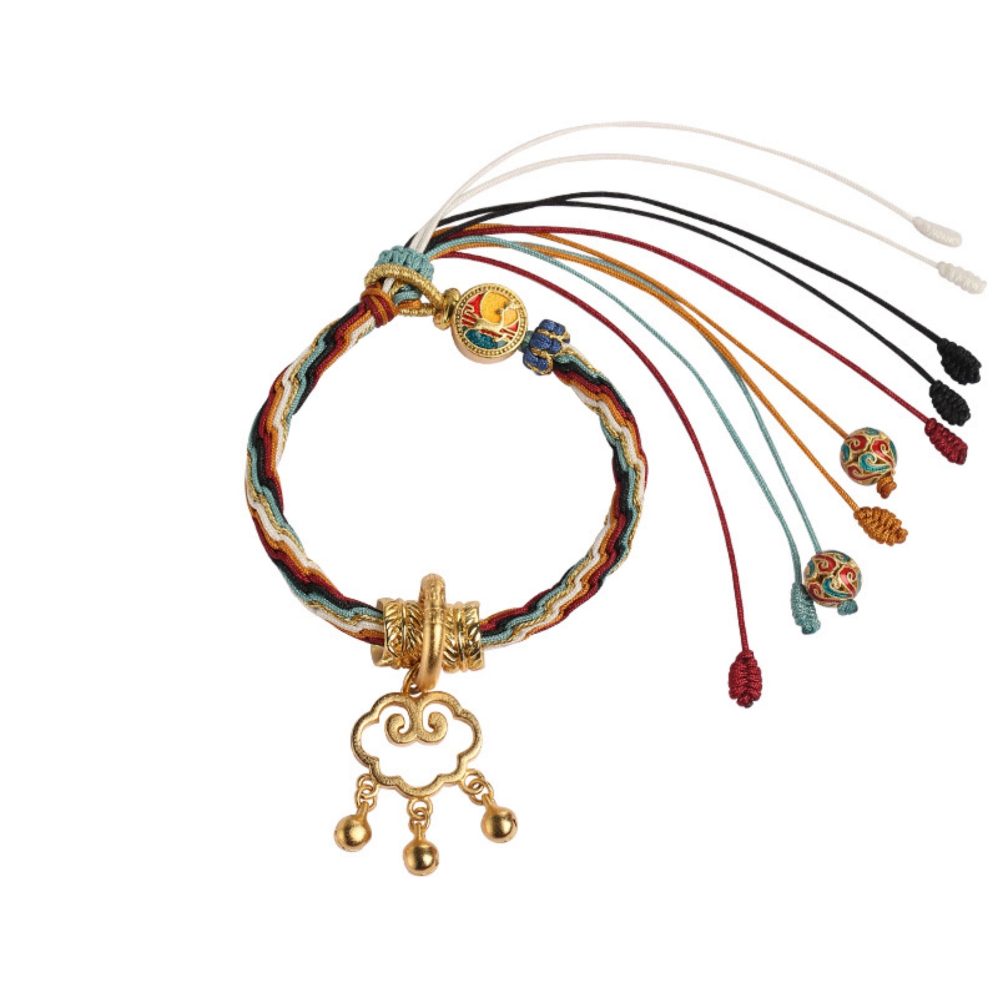 Handwoven Auspicious Cloud Peace Lock Bracelet