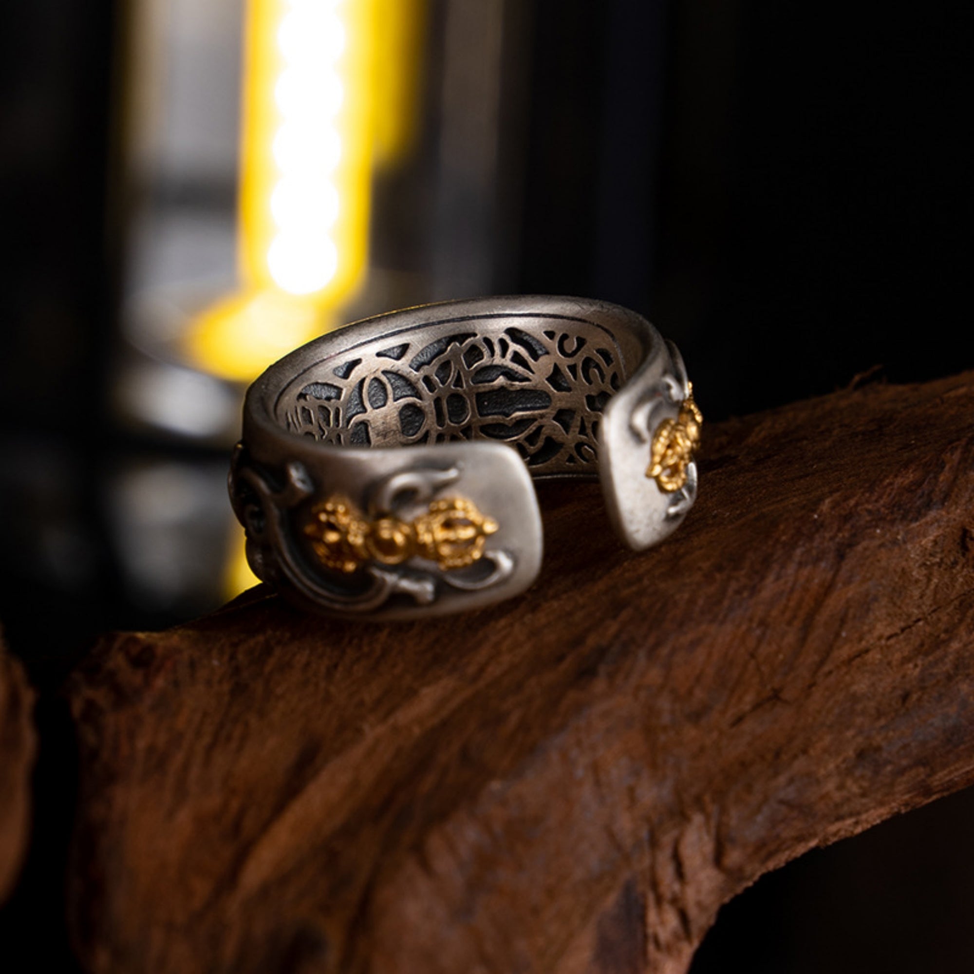 Mahakala Tibetan Sterling Silver Ring