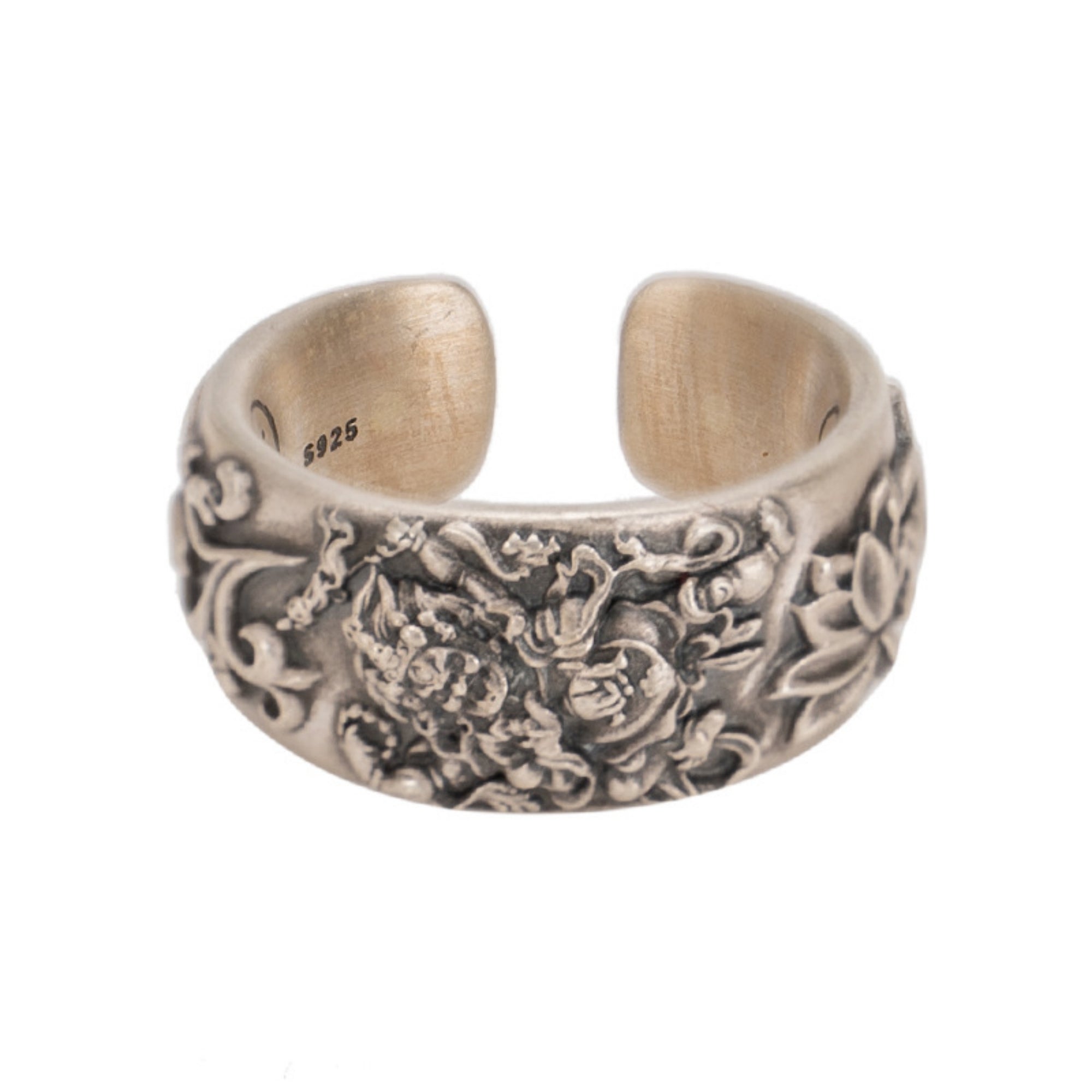 Mahakala Tibetan Sterling Silver Ring