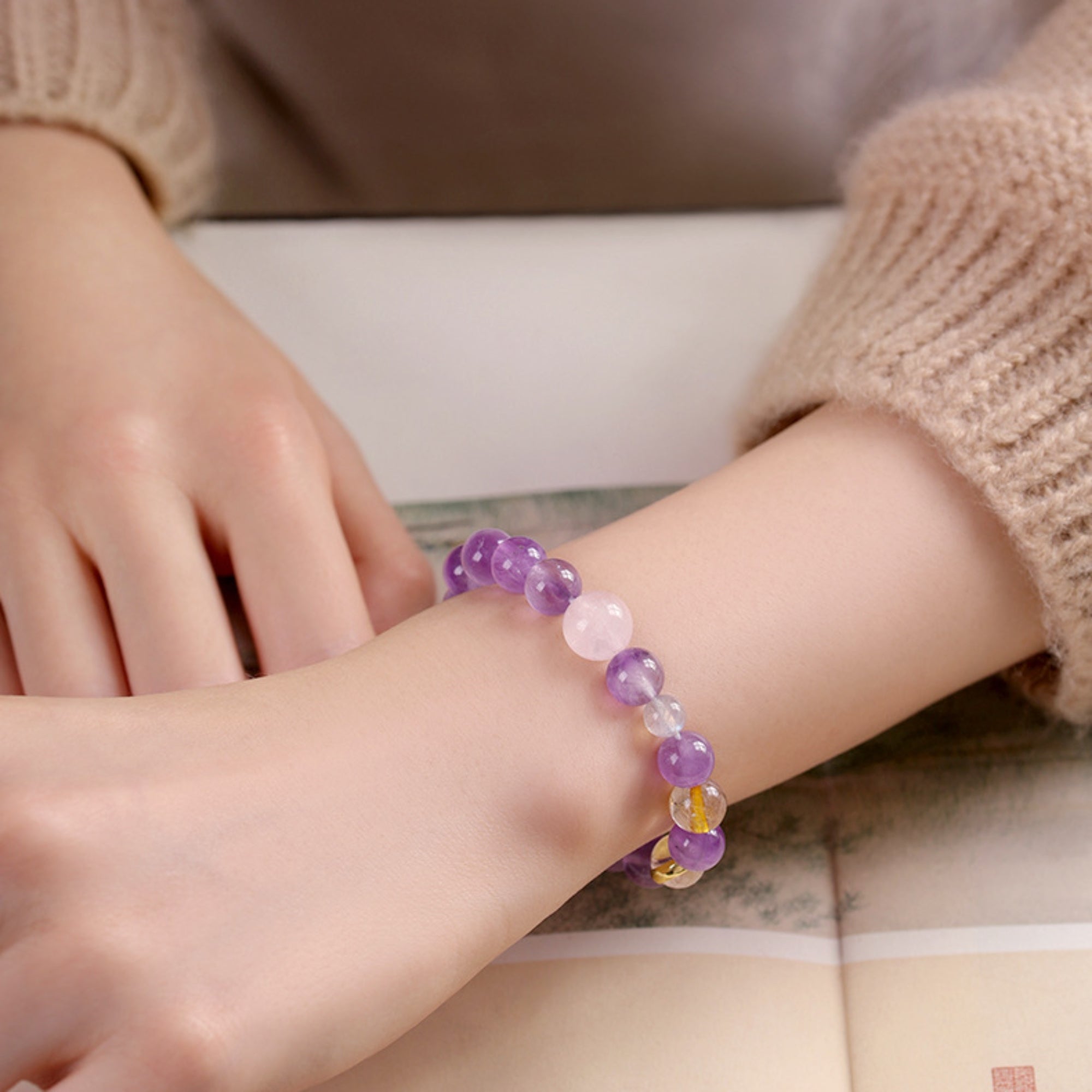 Natural Amethyst Bracelet