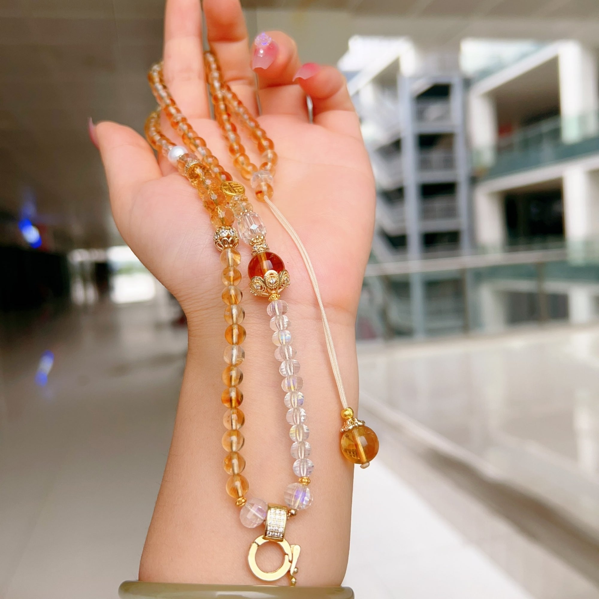 Natural Citrine Thangka Pendant Replacement Chain