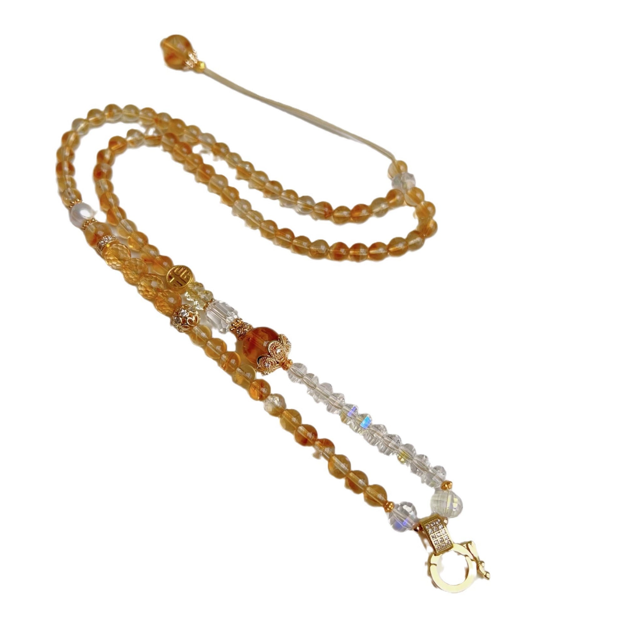 Natural Citrine Thangka Pendant Replacement Chain