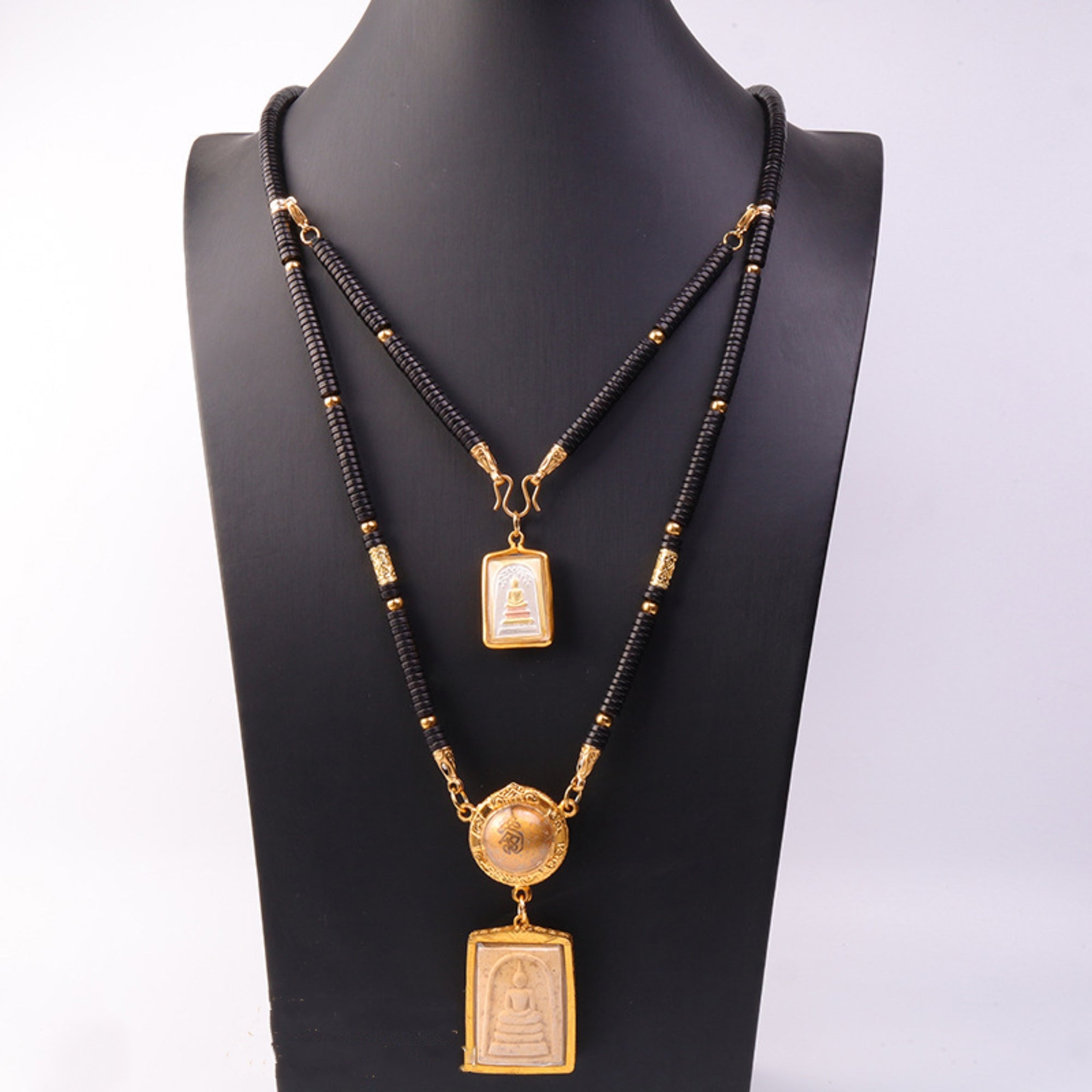 Natural Coconut Shell Thangka Pendant Replacement Chain