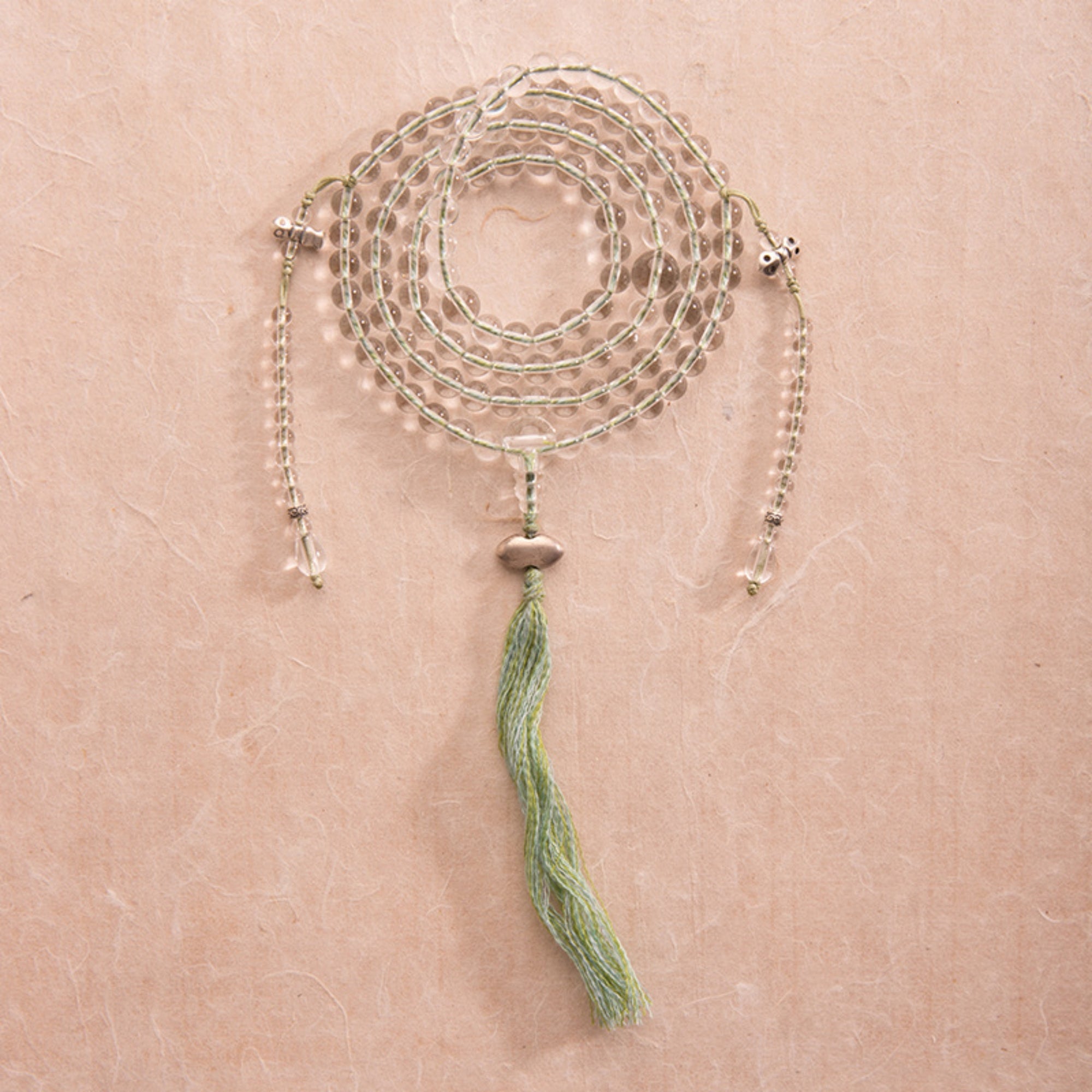 Nyingma Ritual Crystal Mala Necklace