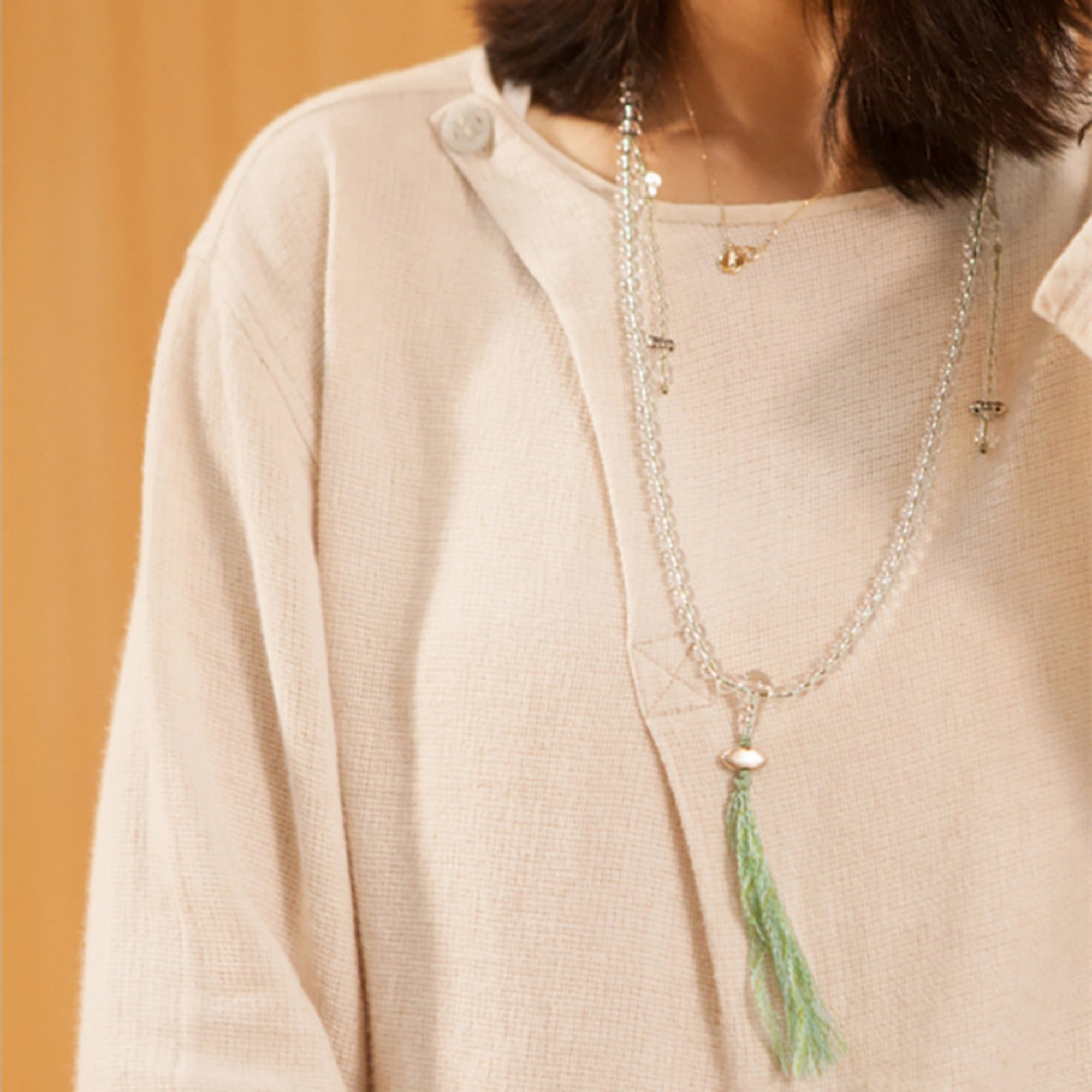 Nyingma Ritual Crystal Mala Necklace