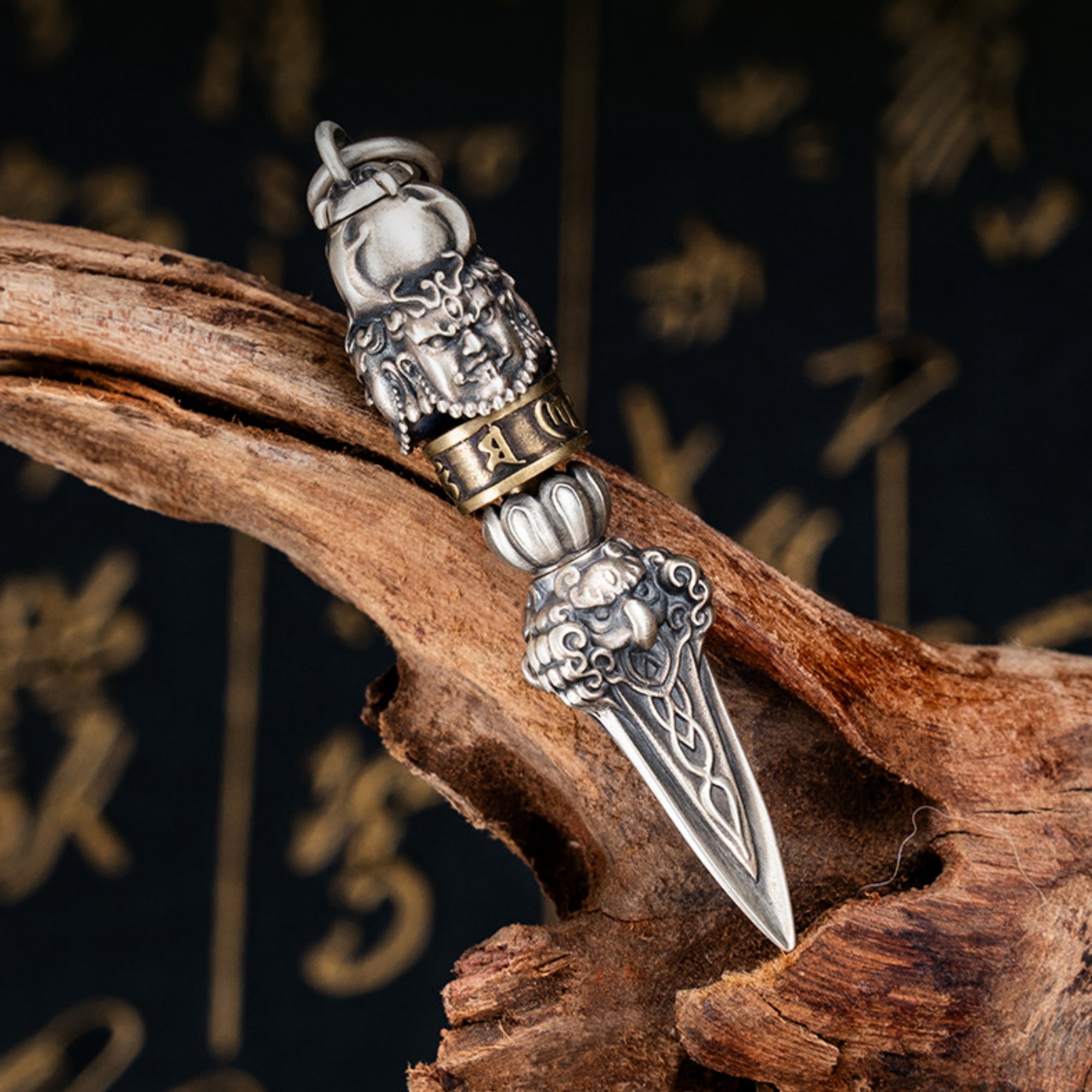 Powerful Sterling Silver Vajra Ritual Pendant