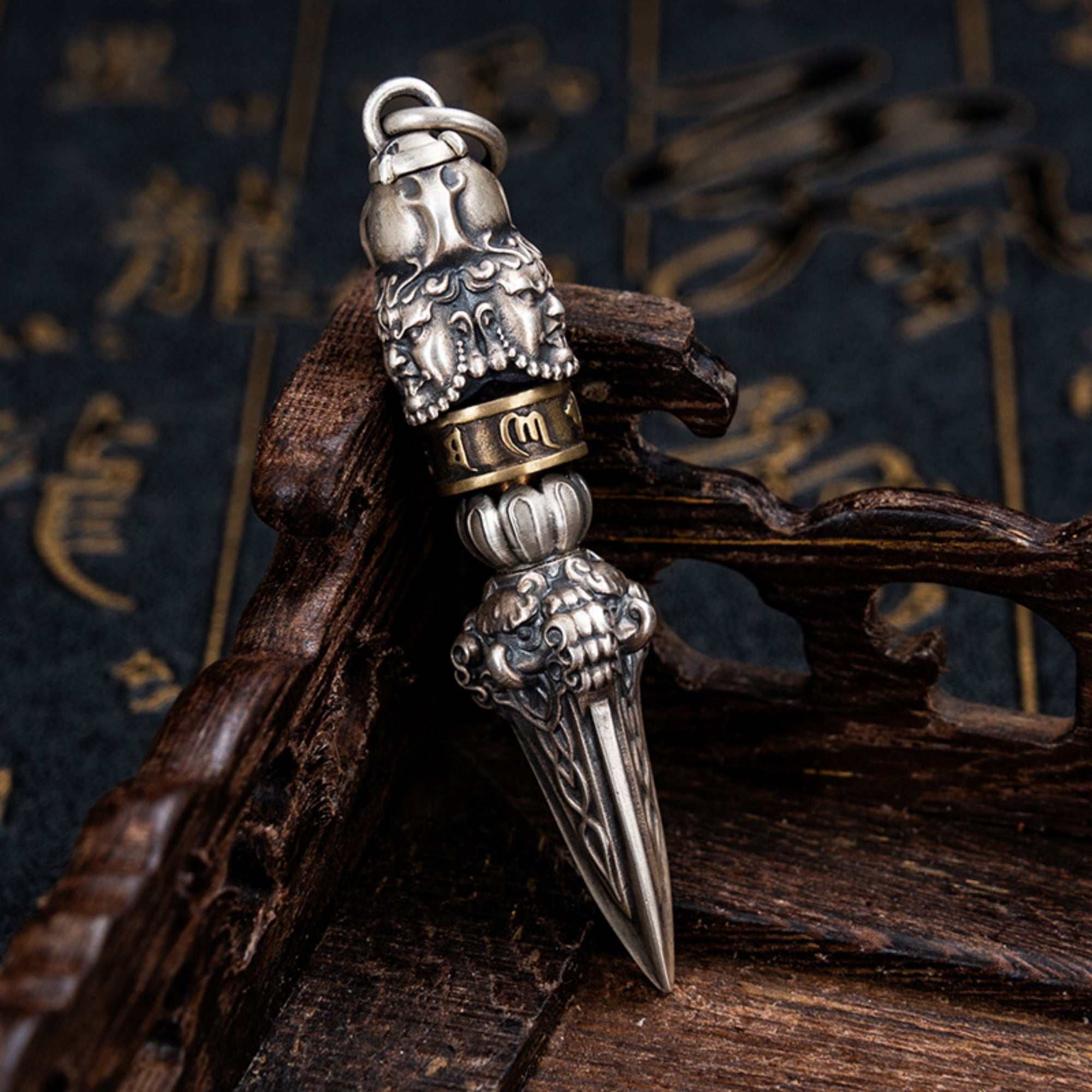 Powerful Sterling Silver Vajra Ritual Pendant