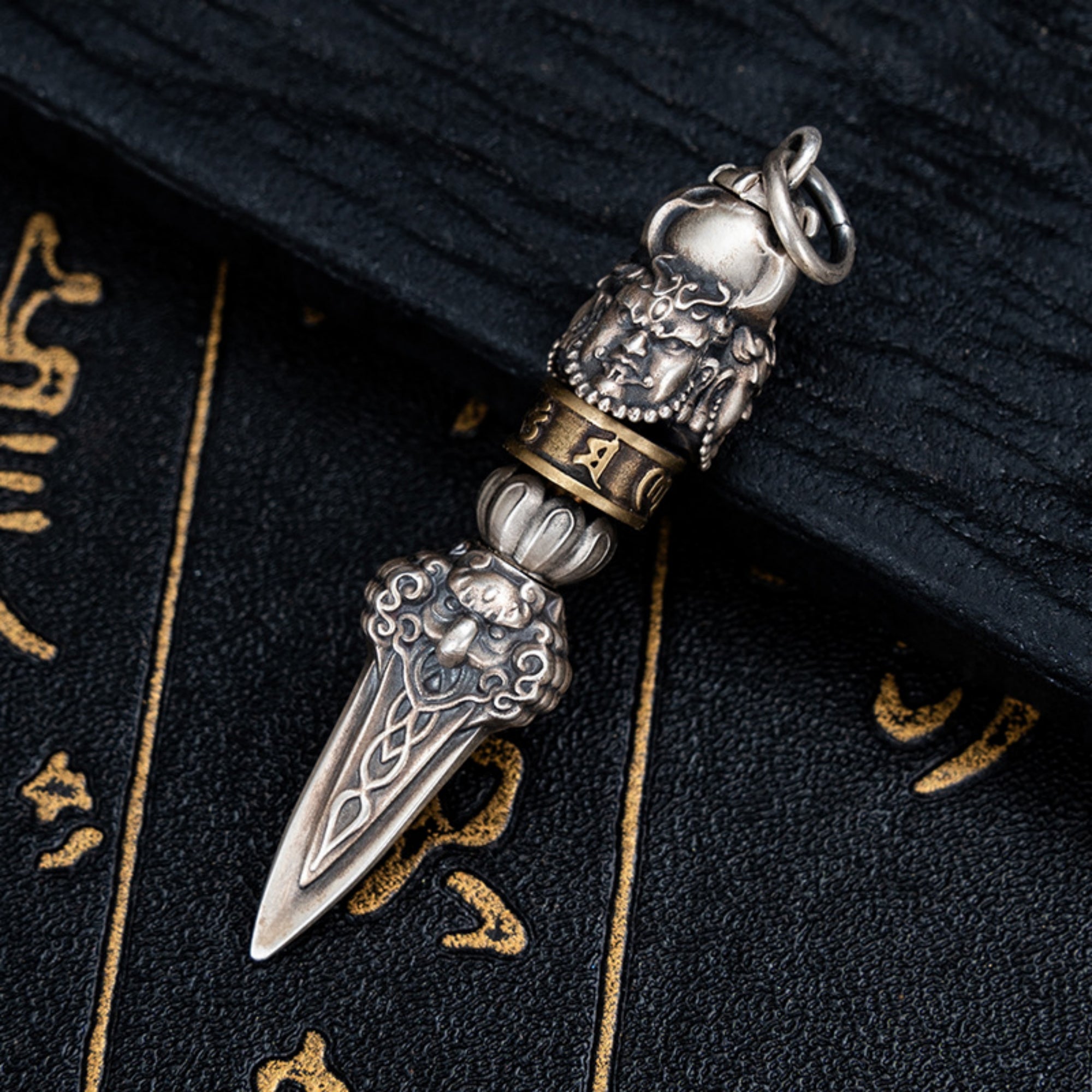 Powerful Sterling Silver Vajra Ritual Pendant