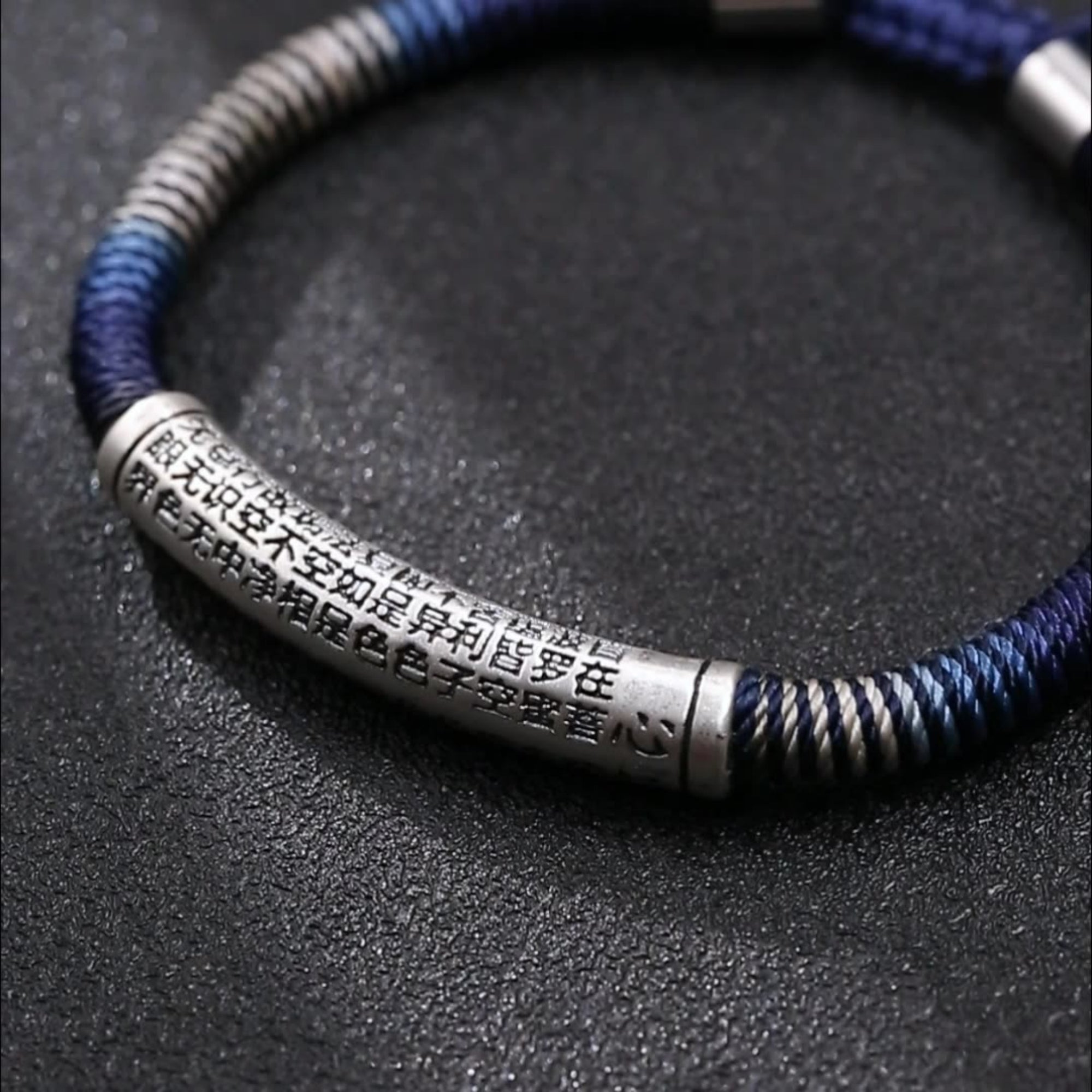 Prajnaparamita Heart Sutra Sterling Silver Mantra Bracelet