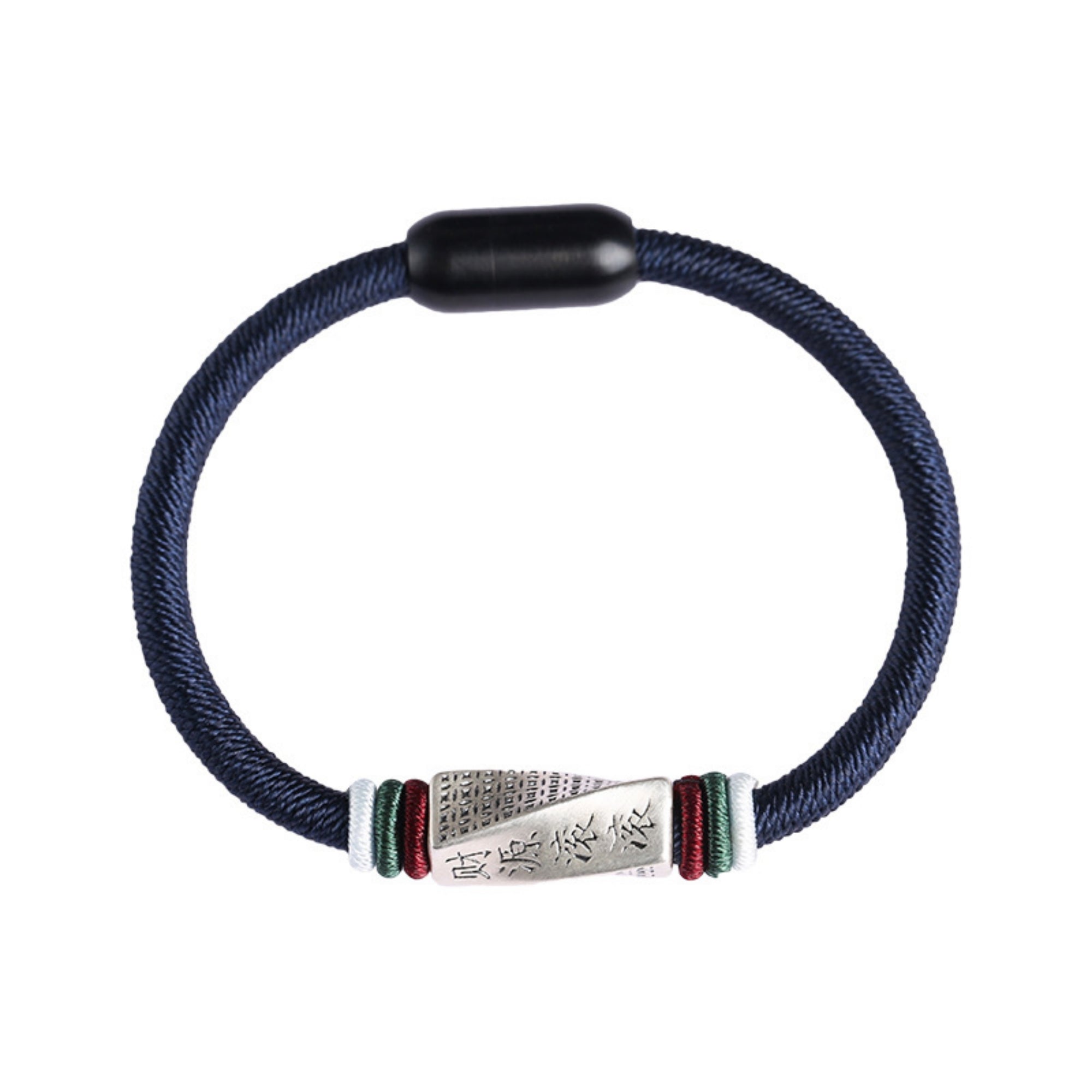 Prosperity Flow Sterling Silver & Cotton Cord Bracelet