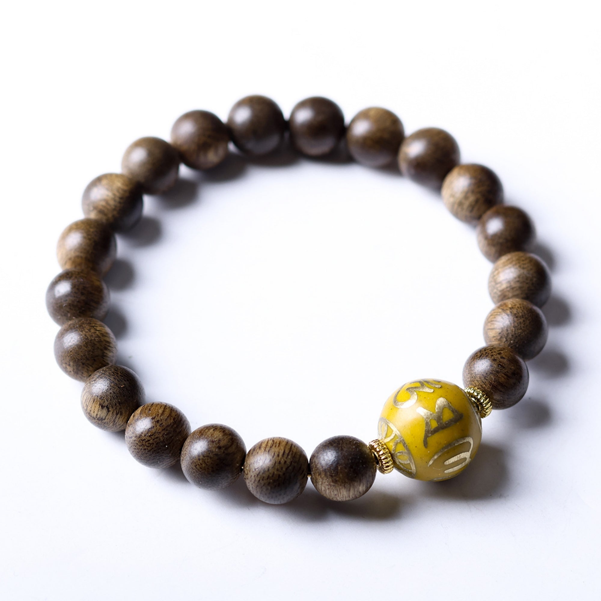 Sacred Mantra Agarwood Mala Bracelet