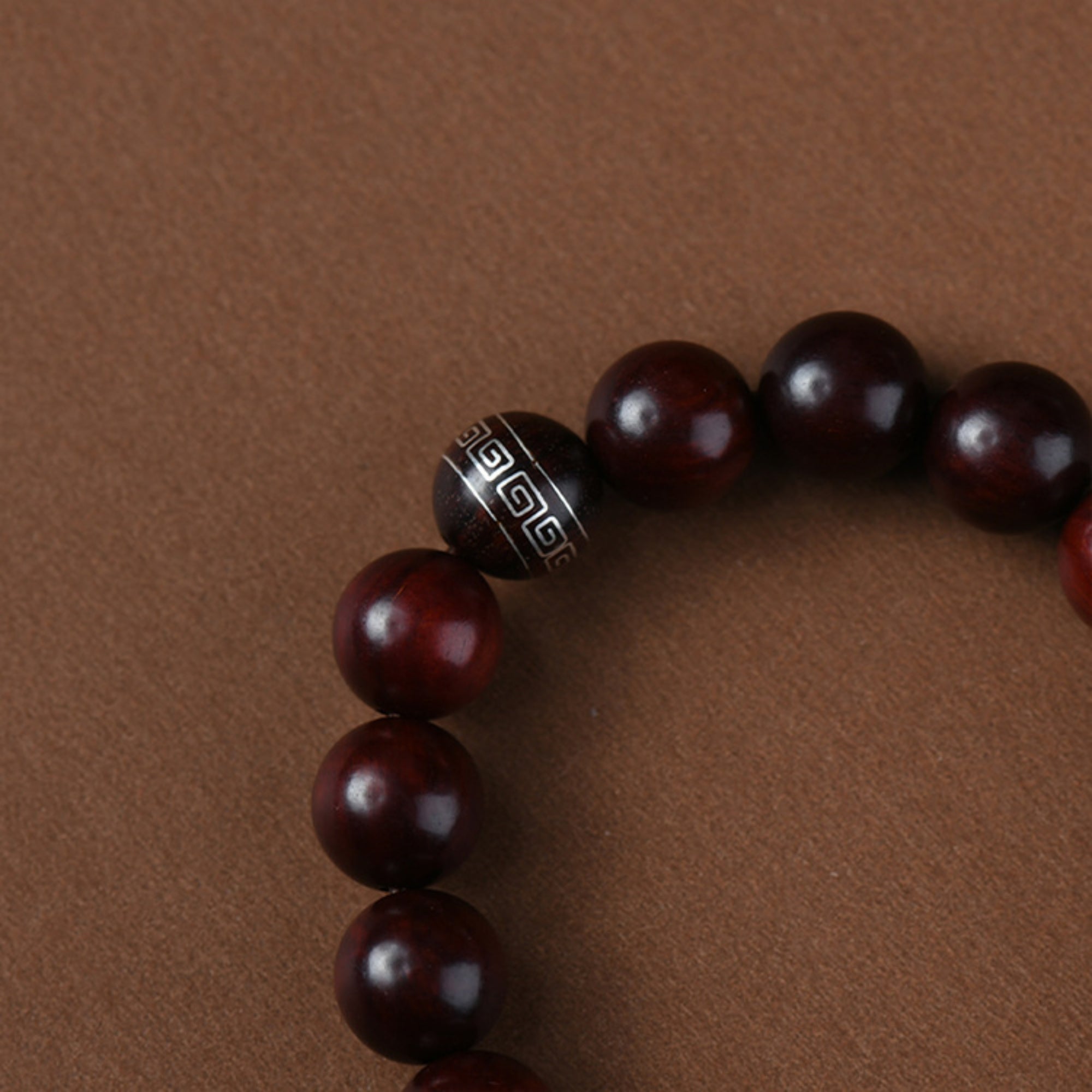 Sandalwood & Jade Mala Bracelet