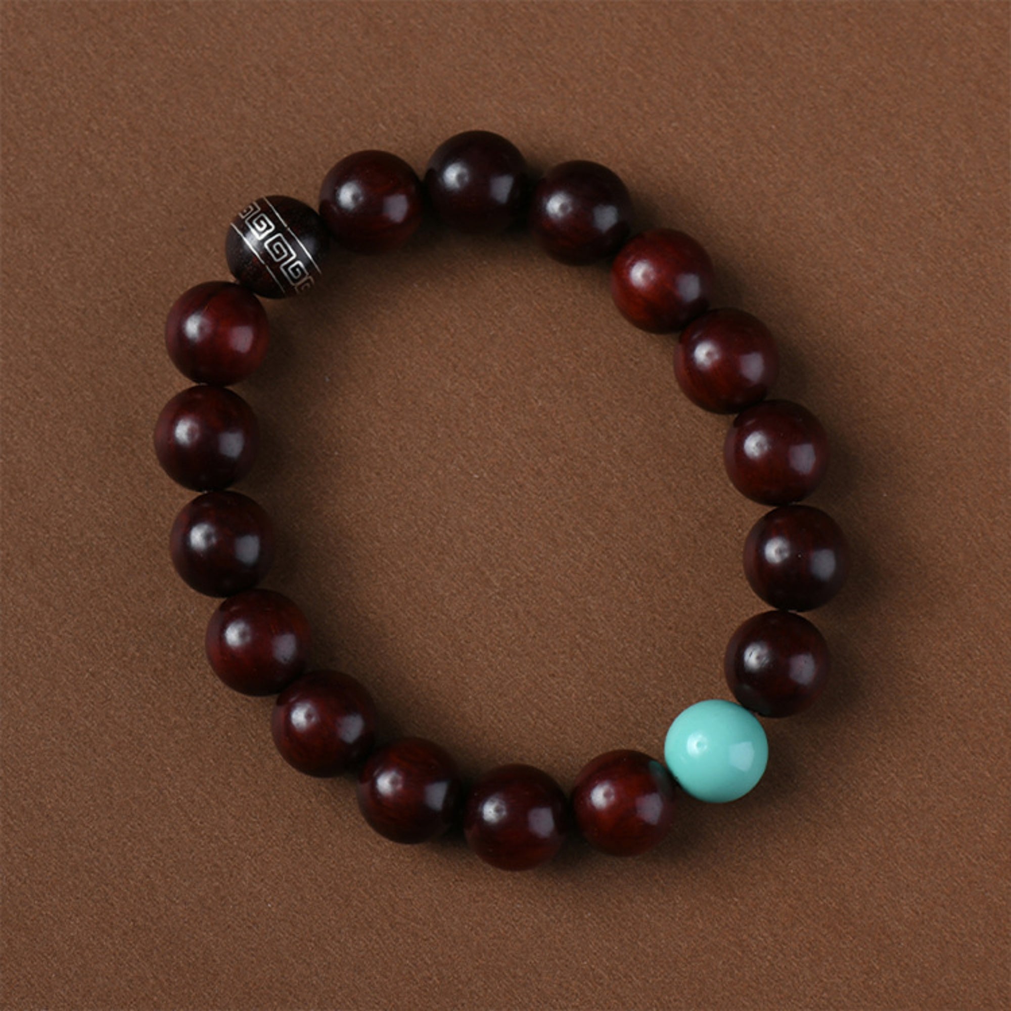 Sandalwood & Jade Mala Bracelet