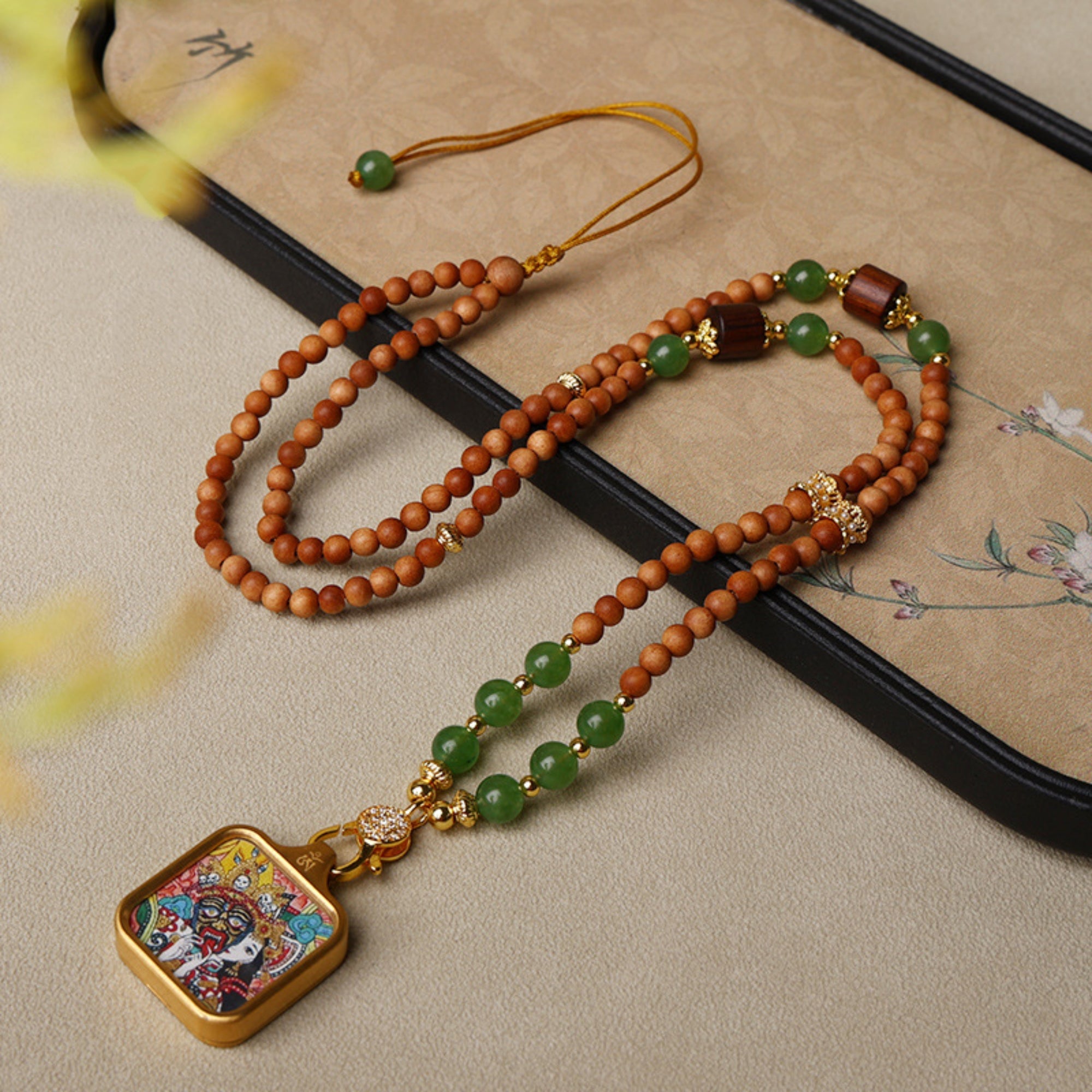 Sandalwood & Jade Thangka Pendant Replacement Chain