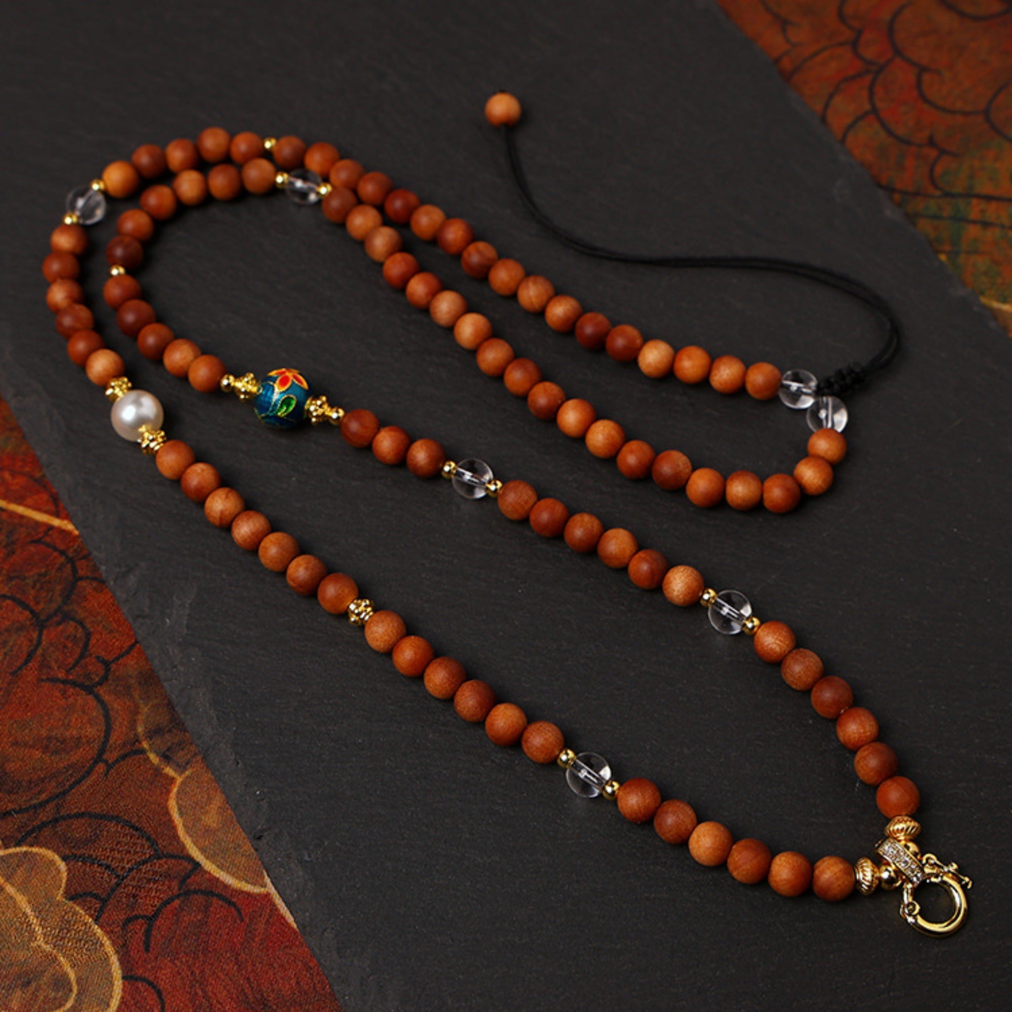 Sandalwood & Pearl Thangka Pendant Replacement Chain