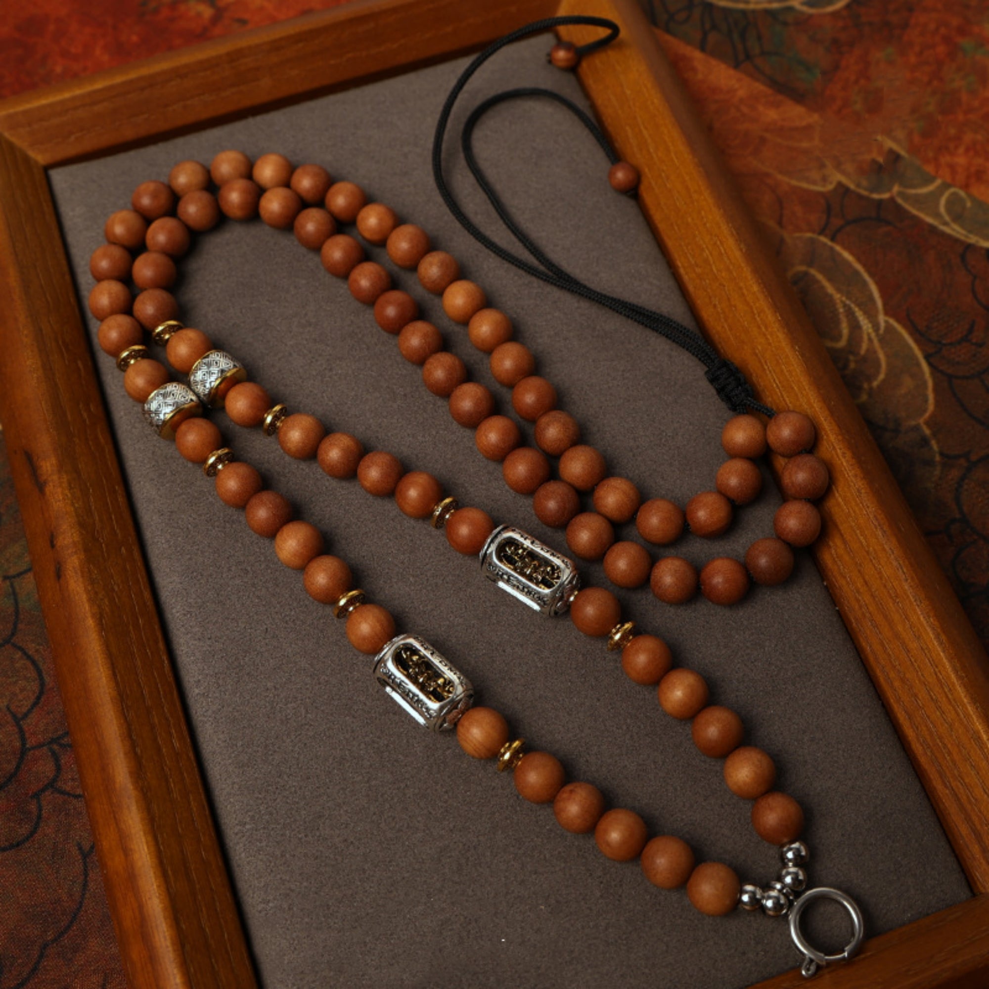 Sandalwood Tibetan Silver Thangka Pendant Replacement Chain