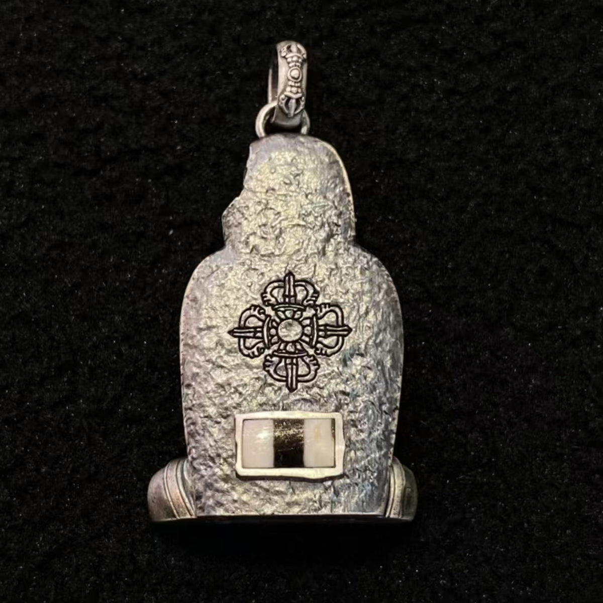 Tibetan Avalokiteshvara Gold & Silver Pendant