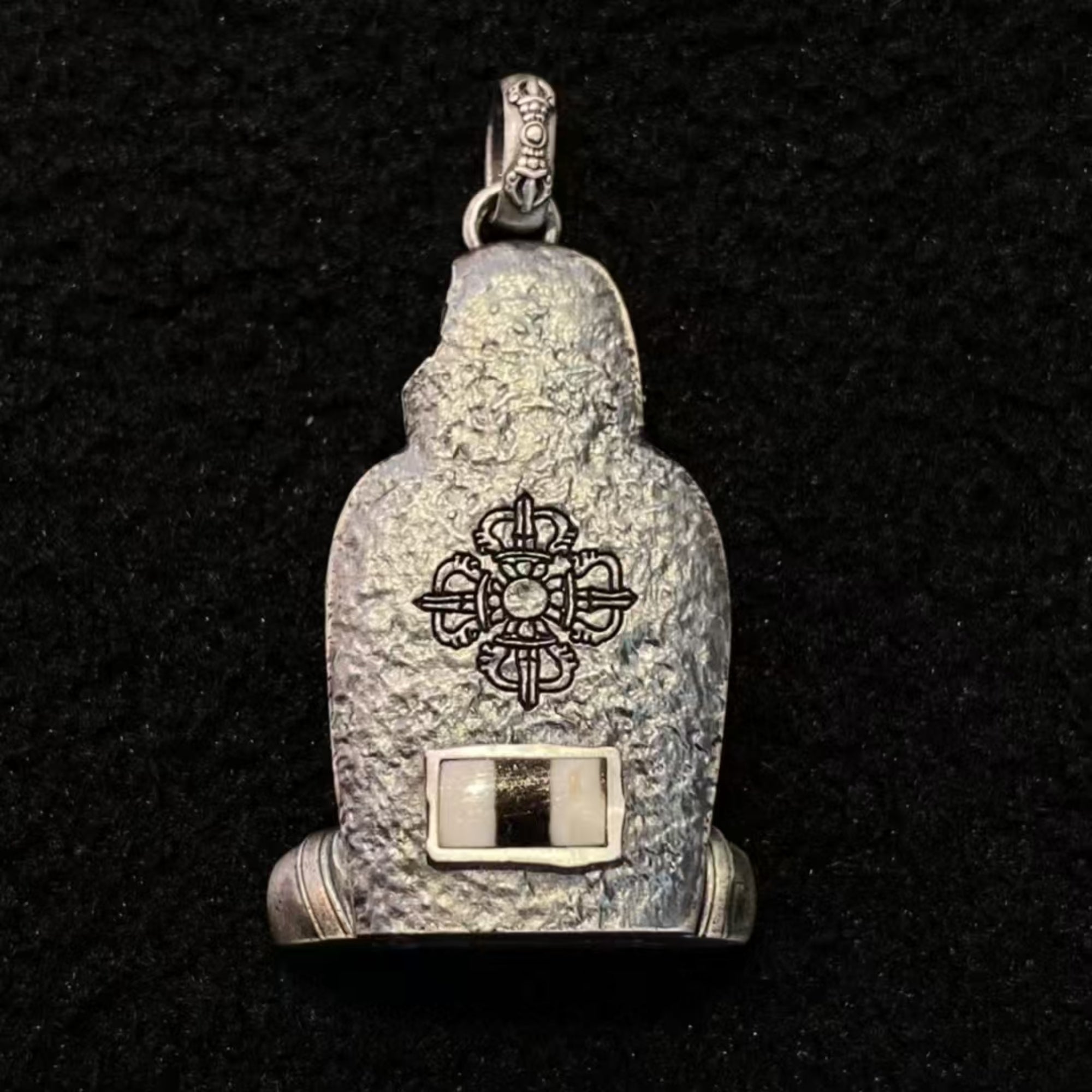 Tibetan Avalokiteshvara Gold & Silver Pendant