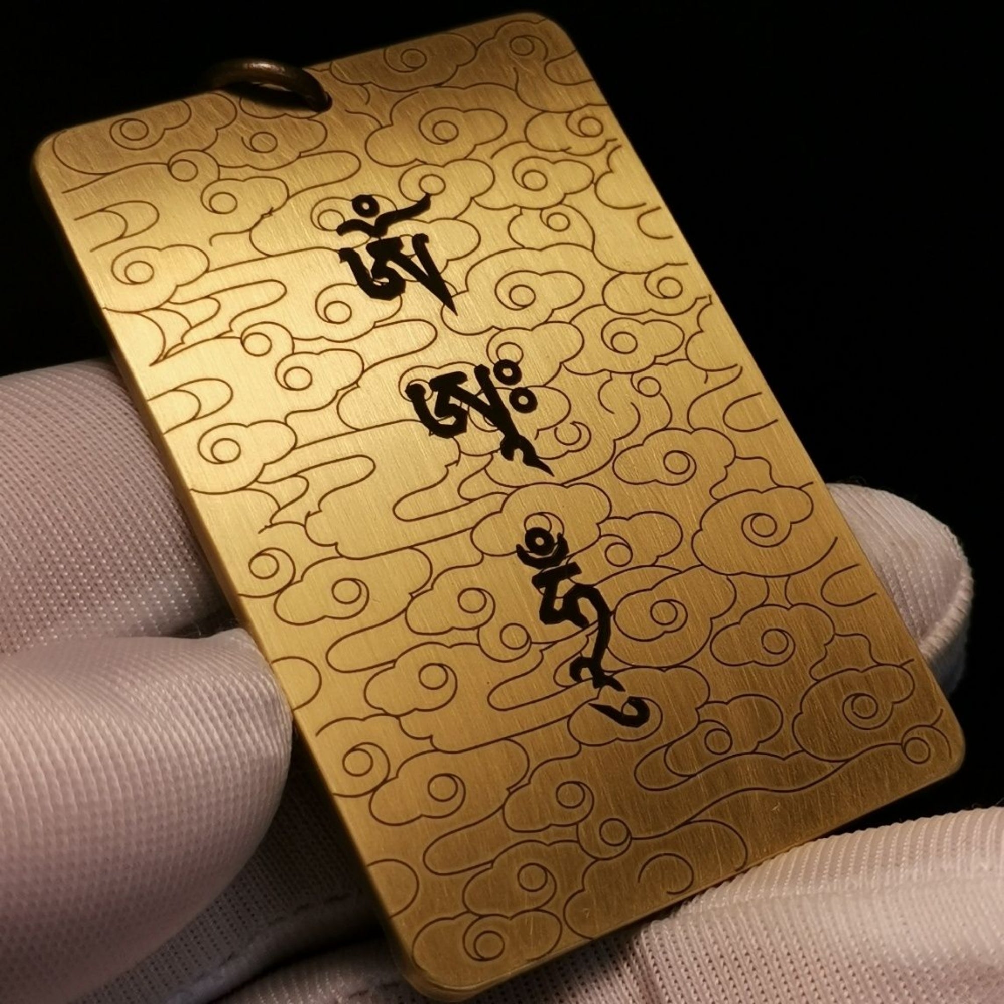 Tibetan Brass Mahakala Amulet Pendant