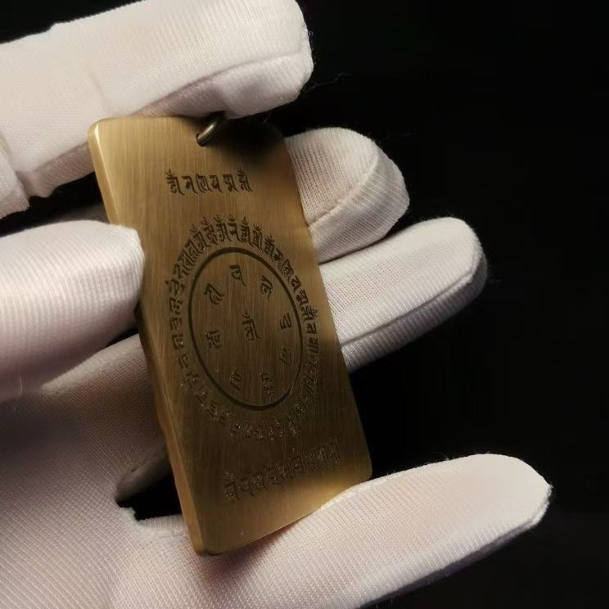 Tibetan Cundi Buddha Brass Pendant Necklace