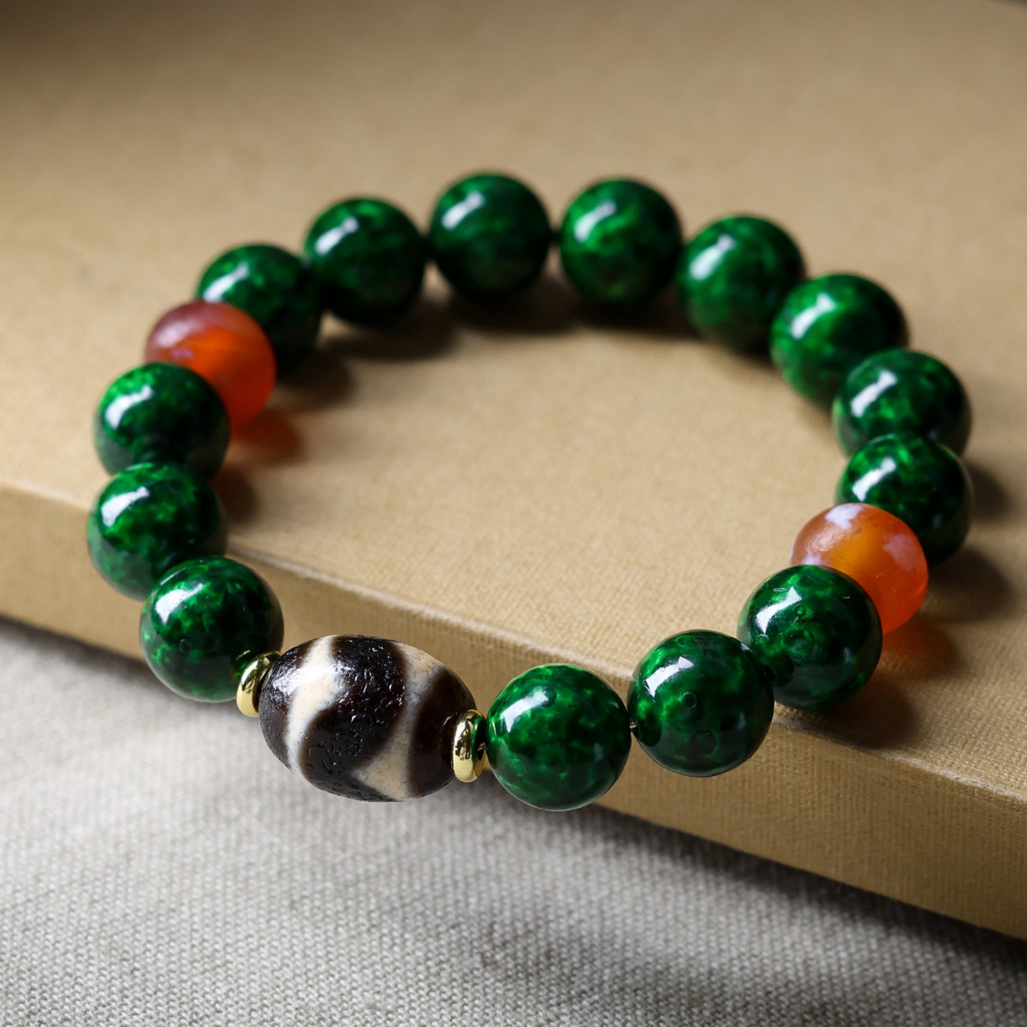 Tibetan Dzi Crystal Bracelet
