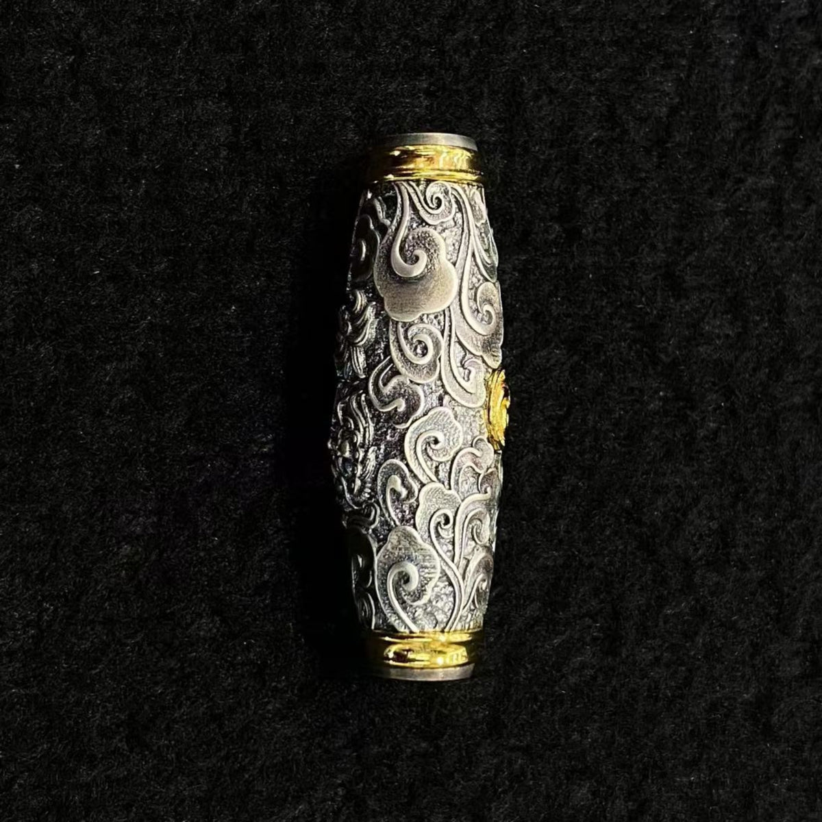 Tibetan Handmade Sterling Silver Snow Lion Amulet Necklace