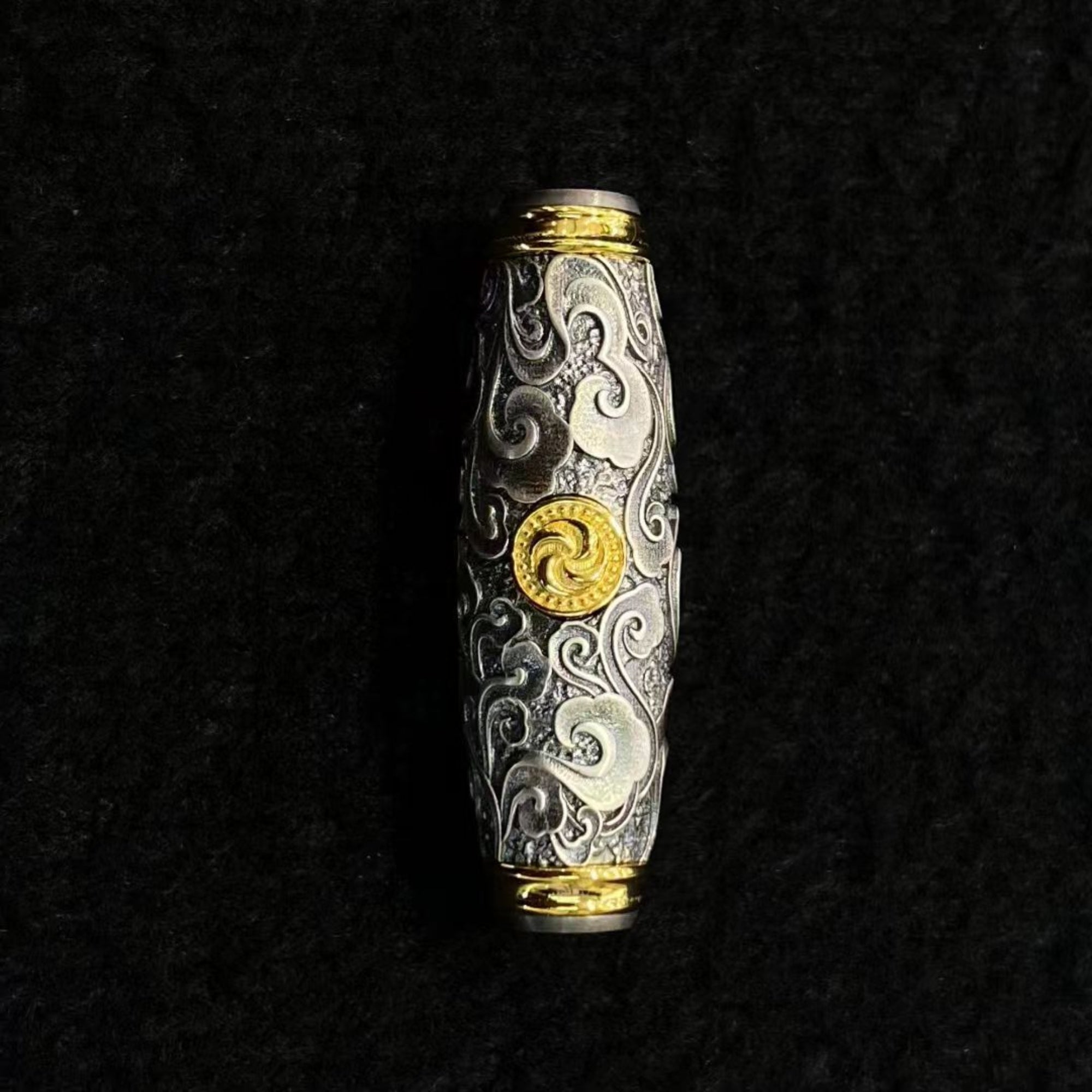 Tibetan Handmade Sterling Silver Snow Lion Amulet Necklace
