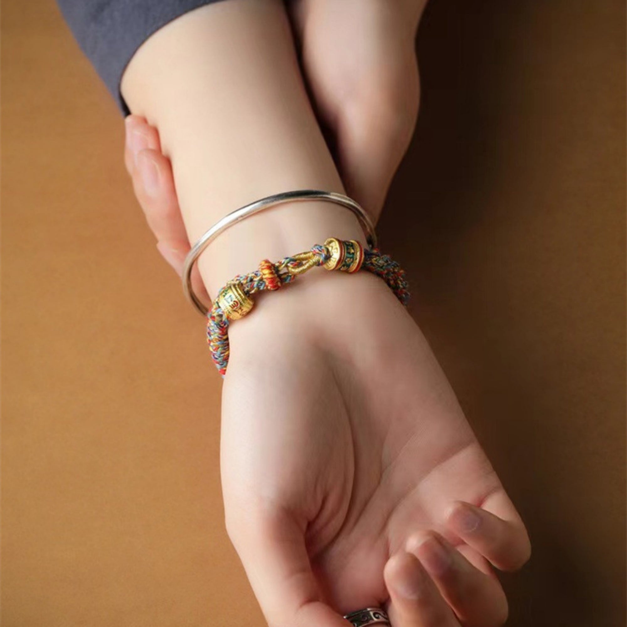 Tibetan Om mani padme hum Handmade Bracelet