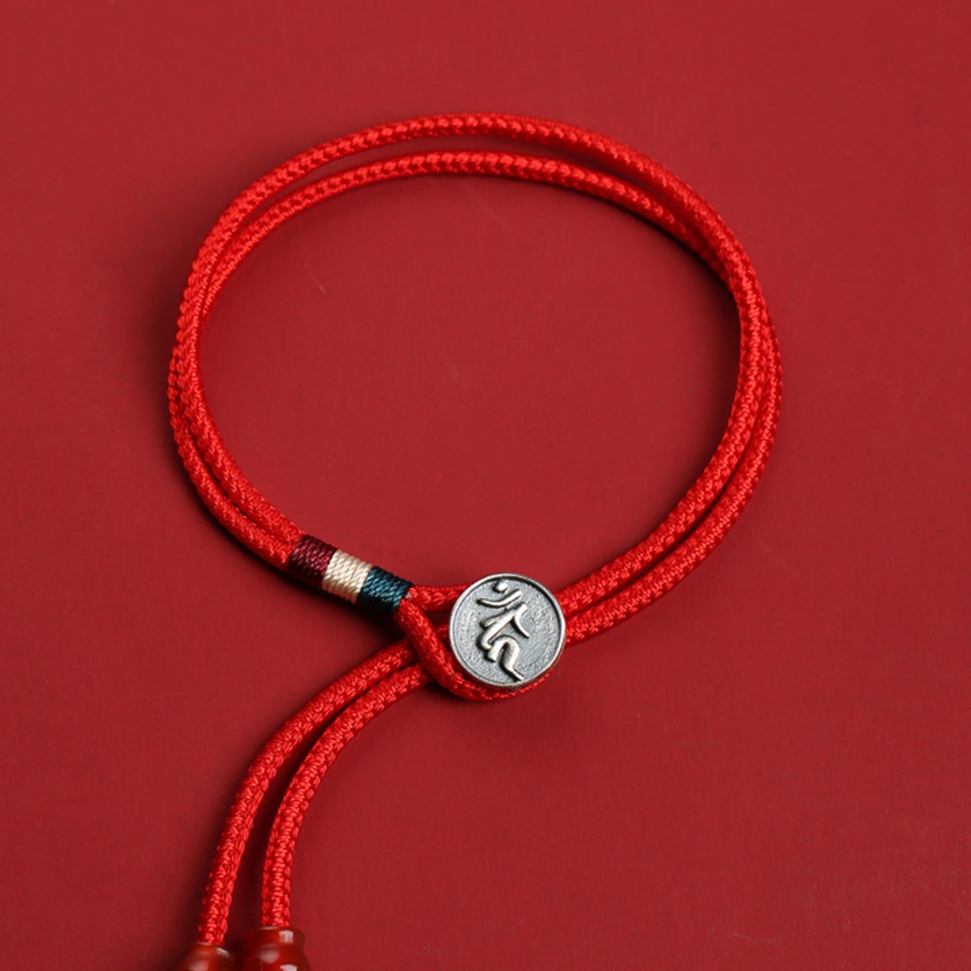 Tibetan Sterling Silver 12 Zodiac Protection Bracelet