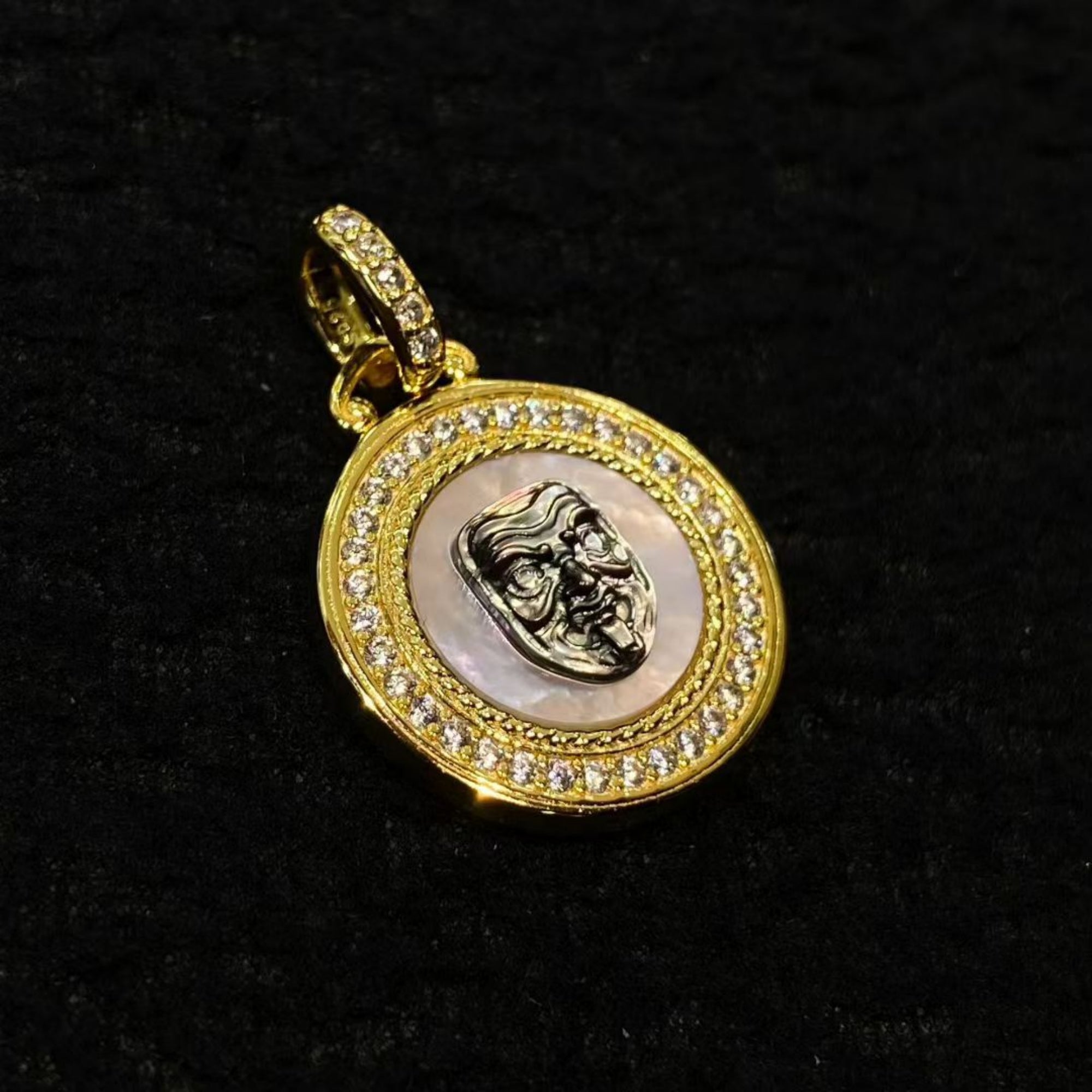 Tibetan Zakiram Sterling Silver Pendant Necklace