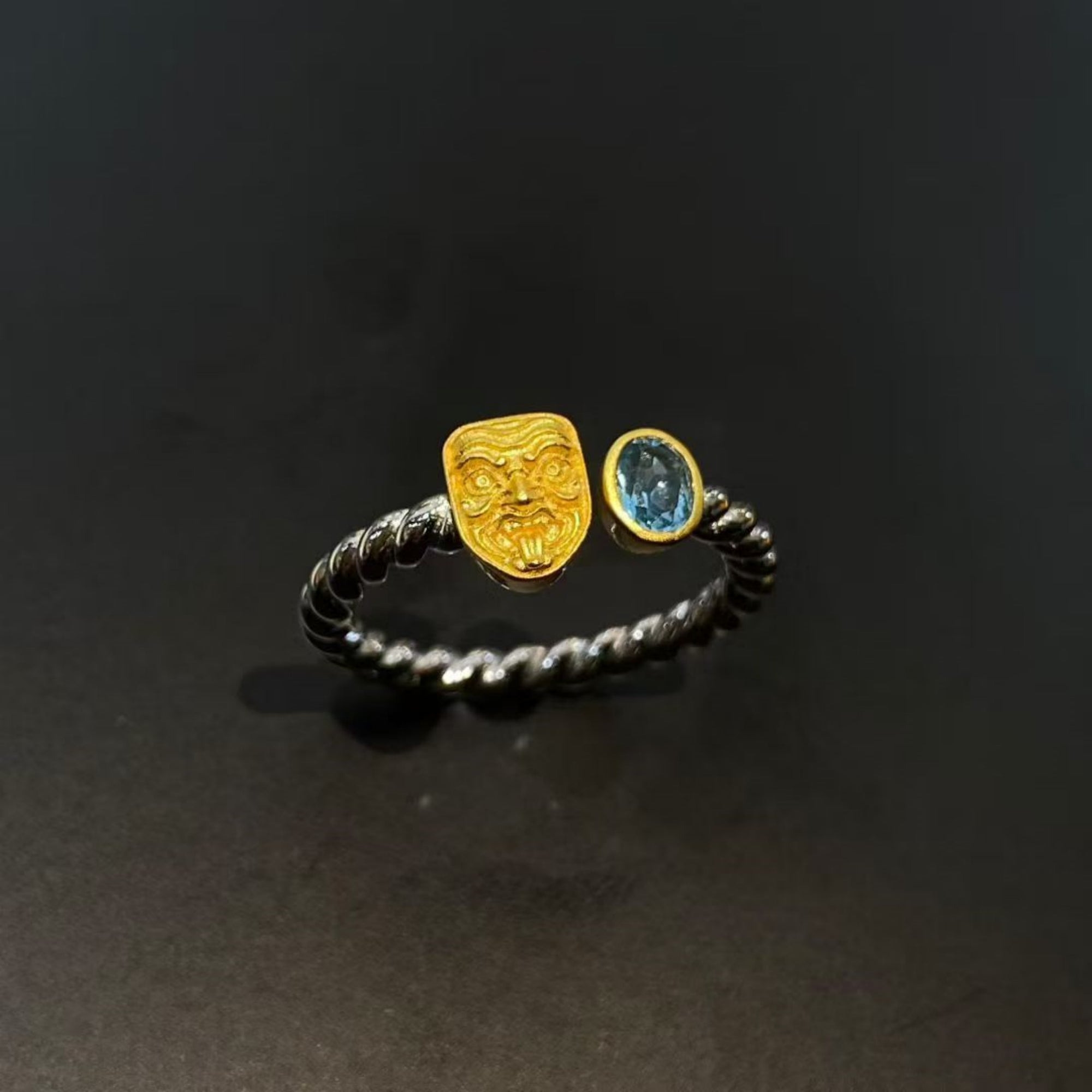 Tibetan Zakiram Sterling Silver Women's Ring - Qiling Aura