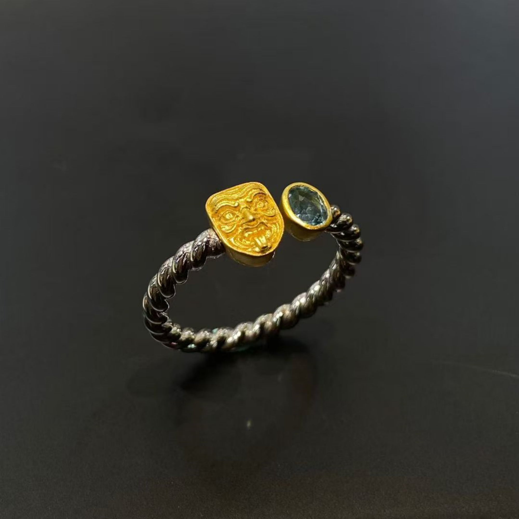 Tibetan Zakiram Sterling Silver Women’s Ring