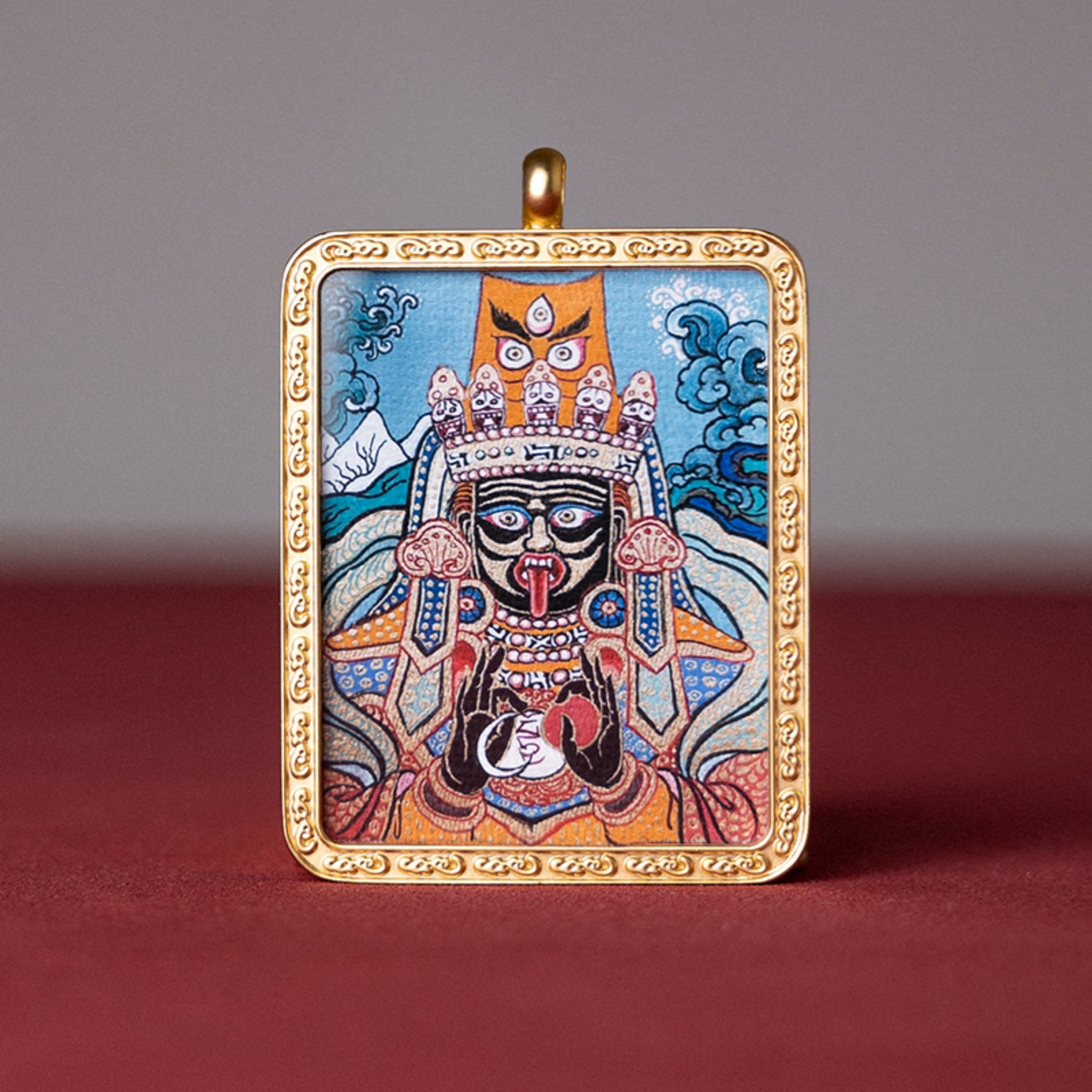 Zakiram Thangka Pendant Necklace