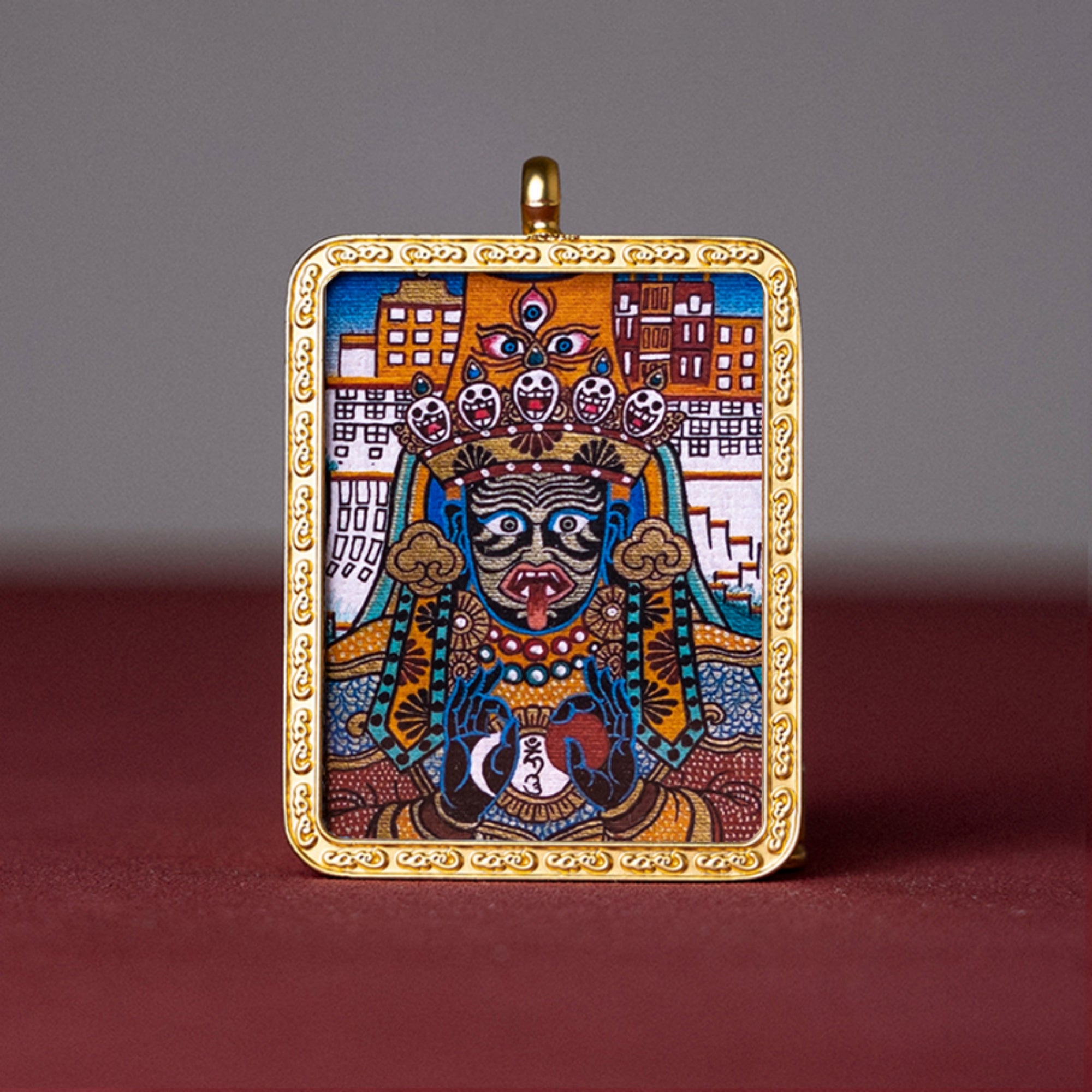 Zakiram Thangka Pendant Necklace