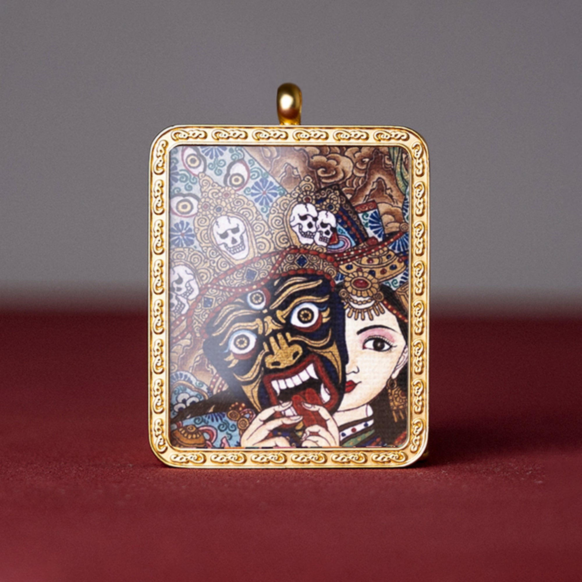 Zakiram Thangka Pendant Necklace