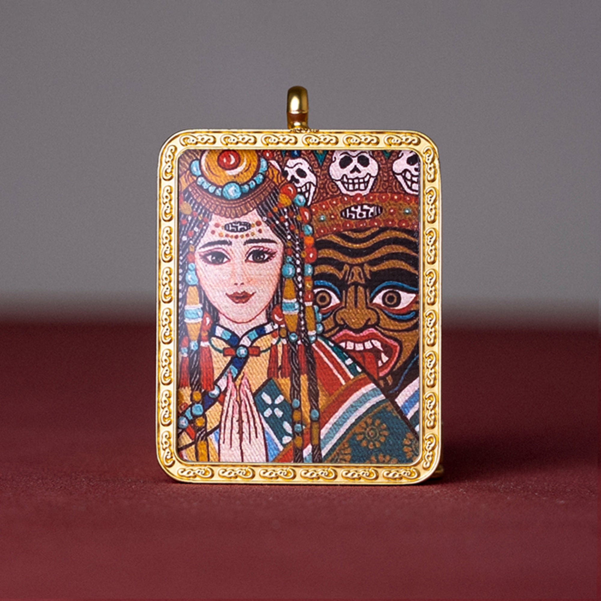 Zakiram Thangka Pendant Necklace