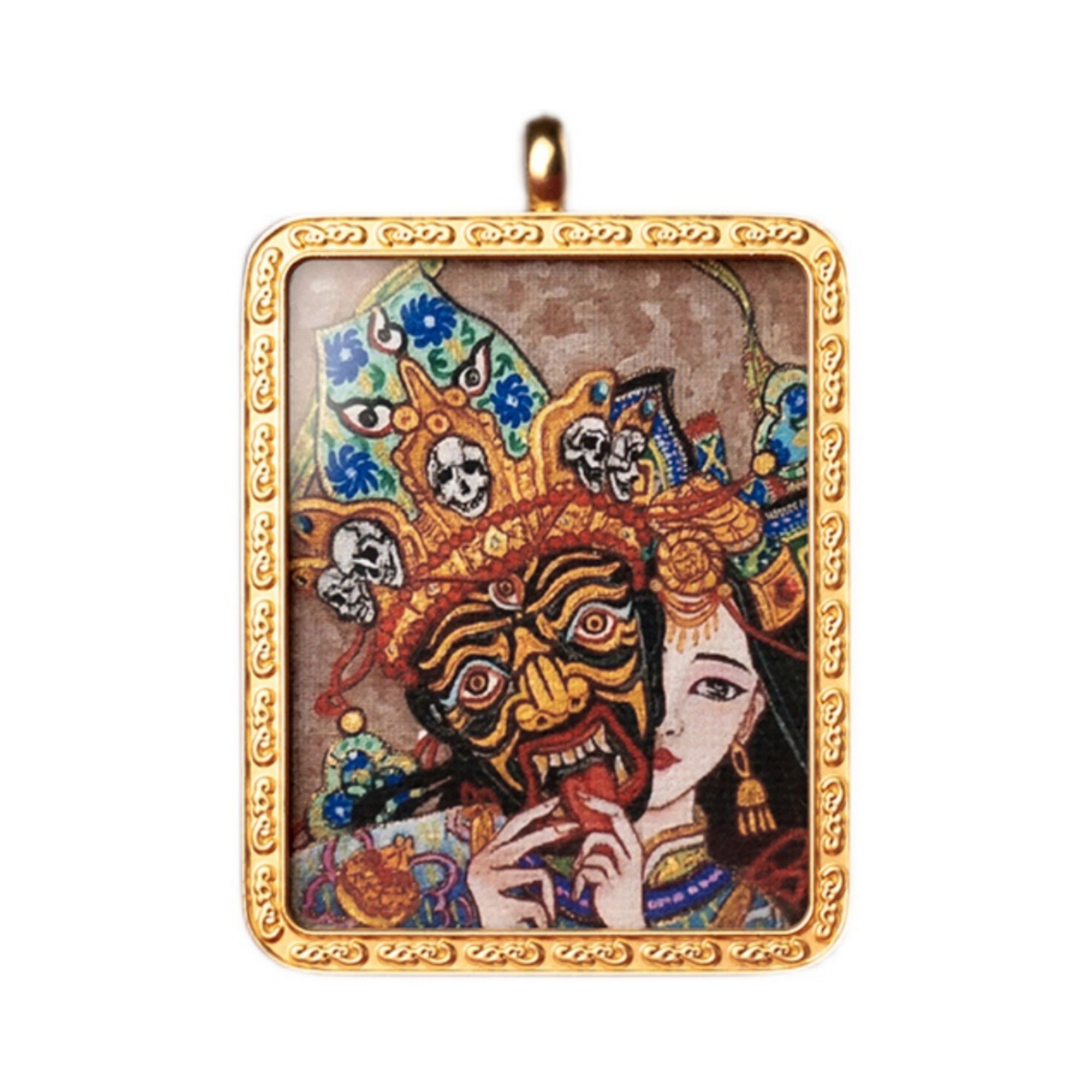 Zakiram Thangka Pendant Necklace