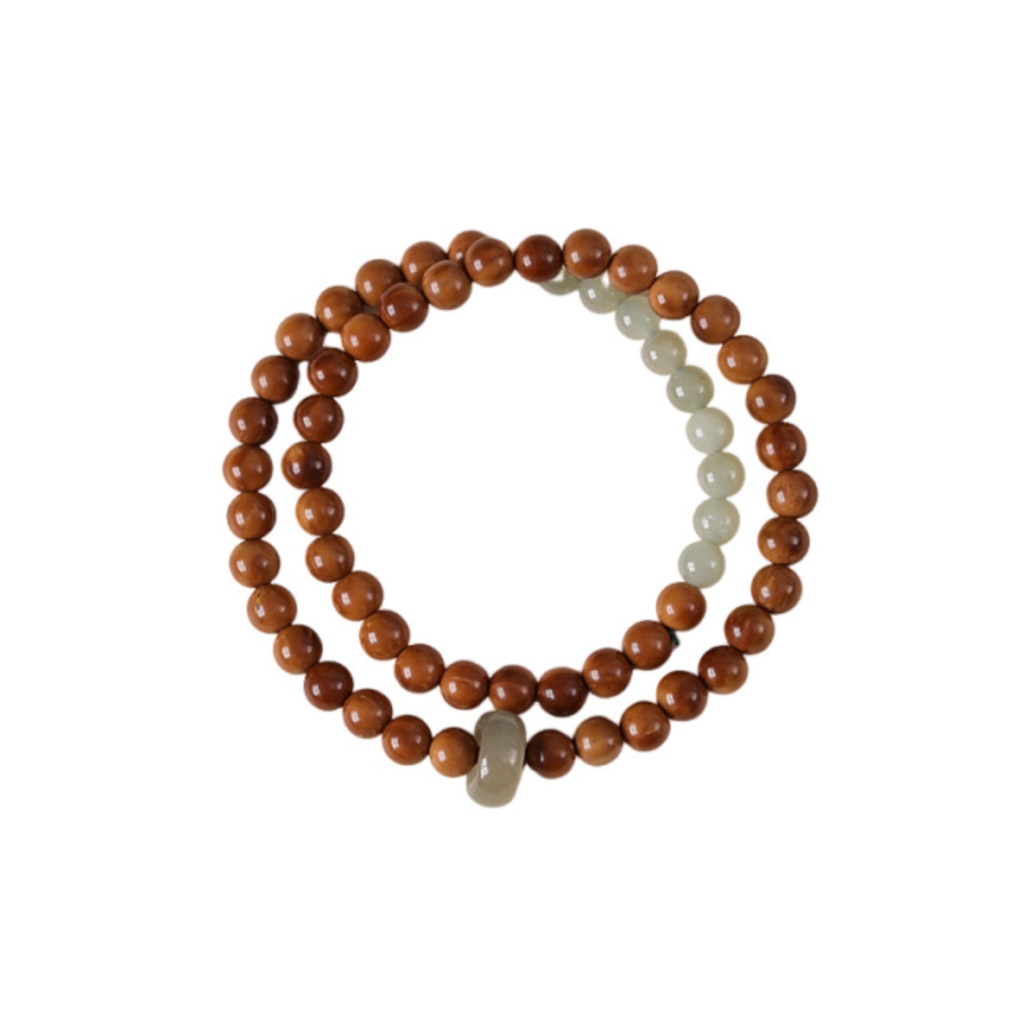 Zen Harmony Hetian Jade & Bodhi Mala Bracelet