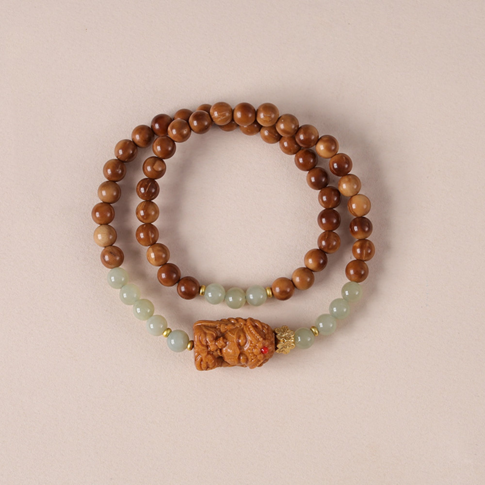 Zen Harmony Hetian Jade & Bodhi Mala Bracelet